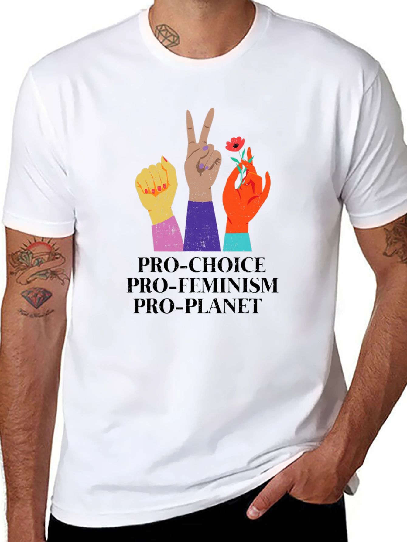 Pro-Choice Feminist Planet Tee