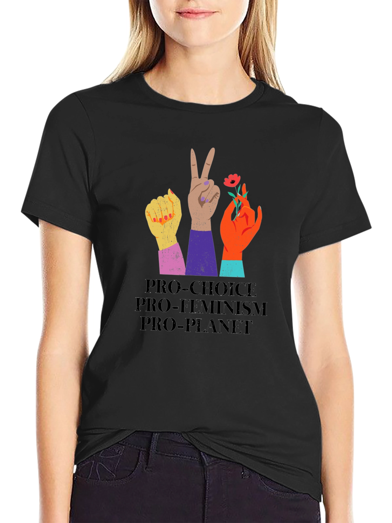 Pro-Choice Feminist Planet Tee