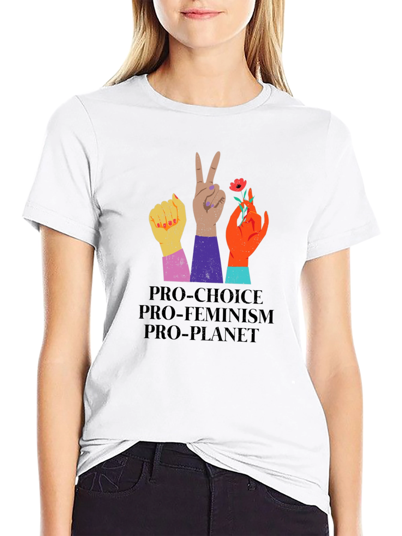 Pro-Choice Feminist Planet Tee