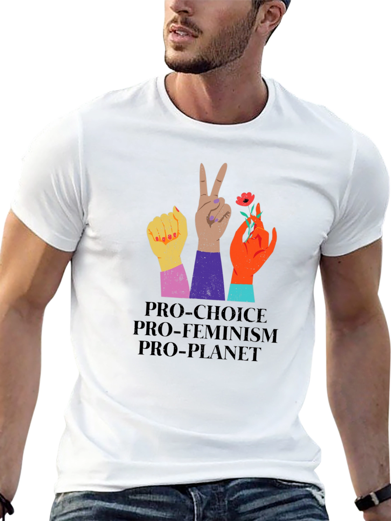 Pro-Choice Feminist Planet Tee