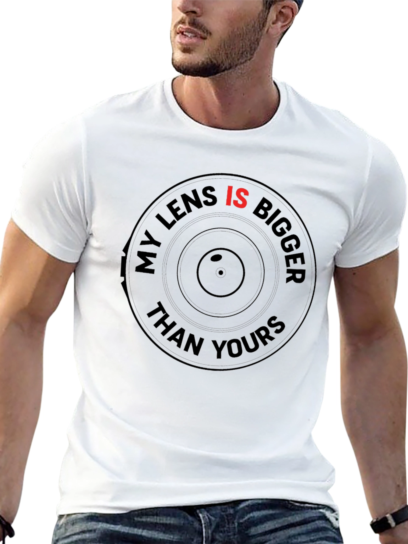 My Lens Is Bigger Than Yours Graphic Tee
