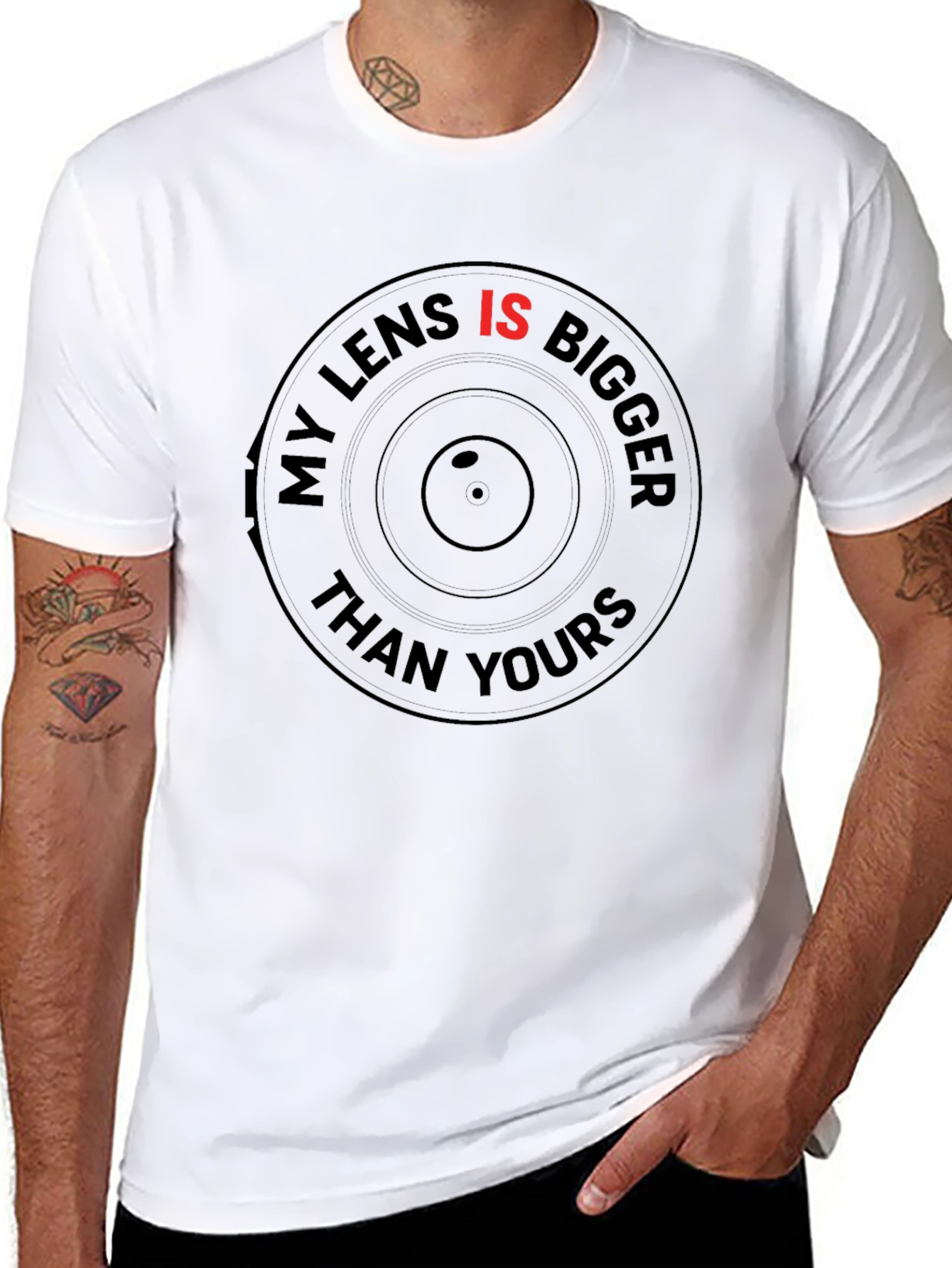 My Lens Is Bigger Than Yours Graphic Tee