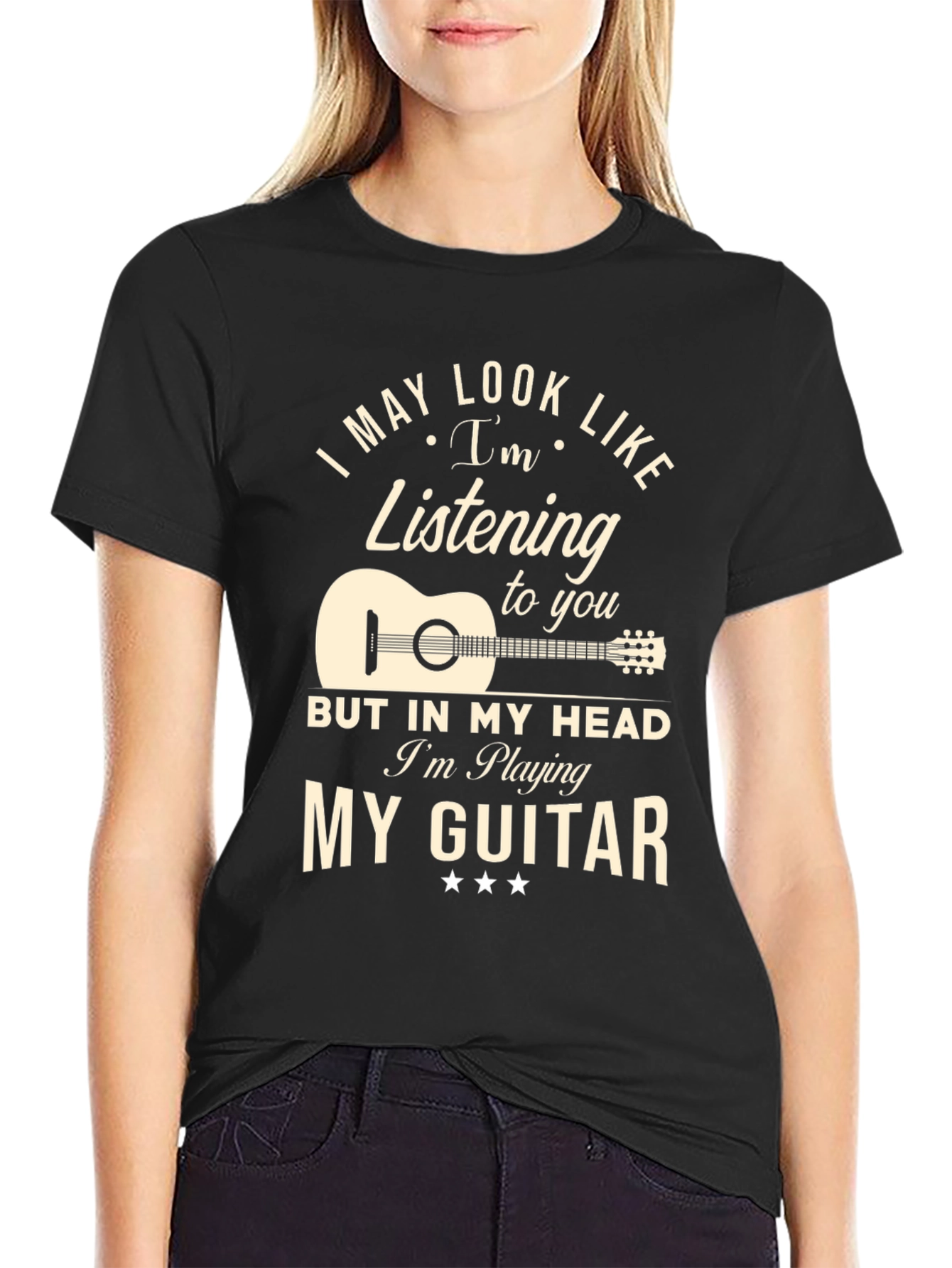 Guitar Lover T-Shirt - Im Playing My Guitar