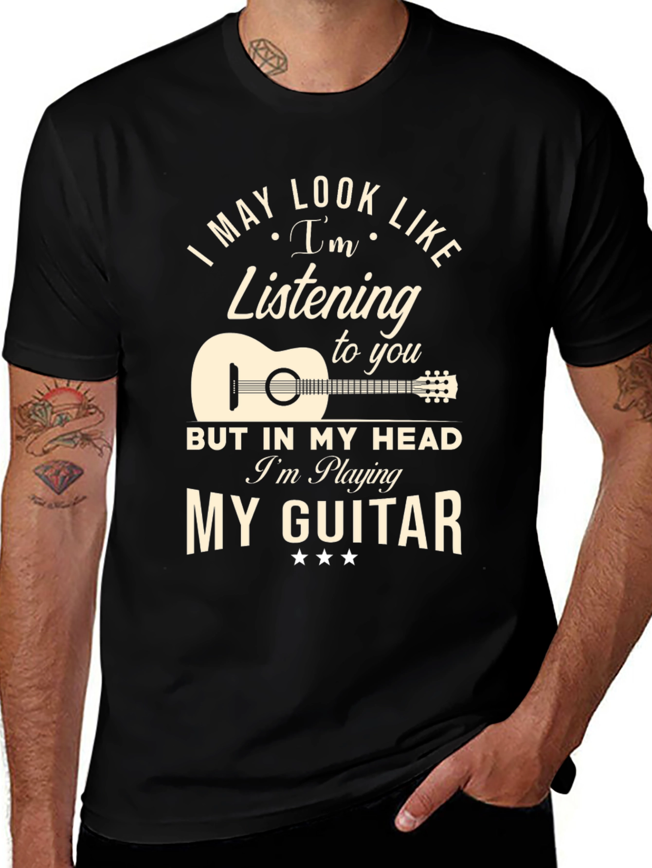 Guitar Lover T-Shirt - Im Playing My Guitar