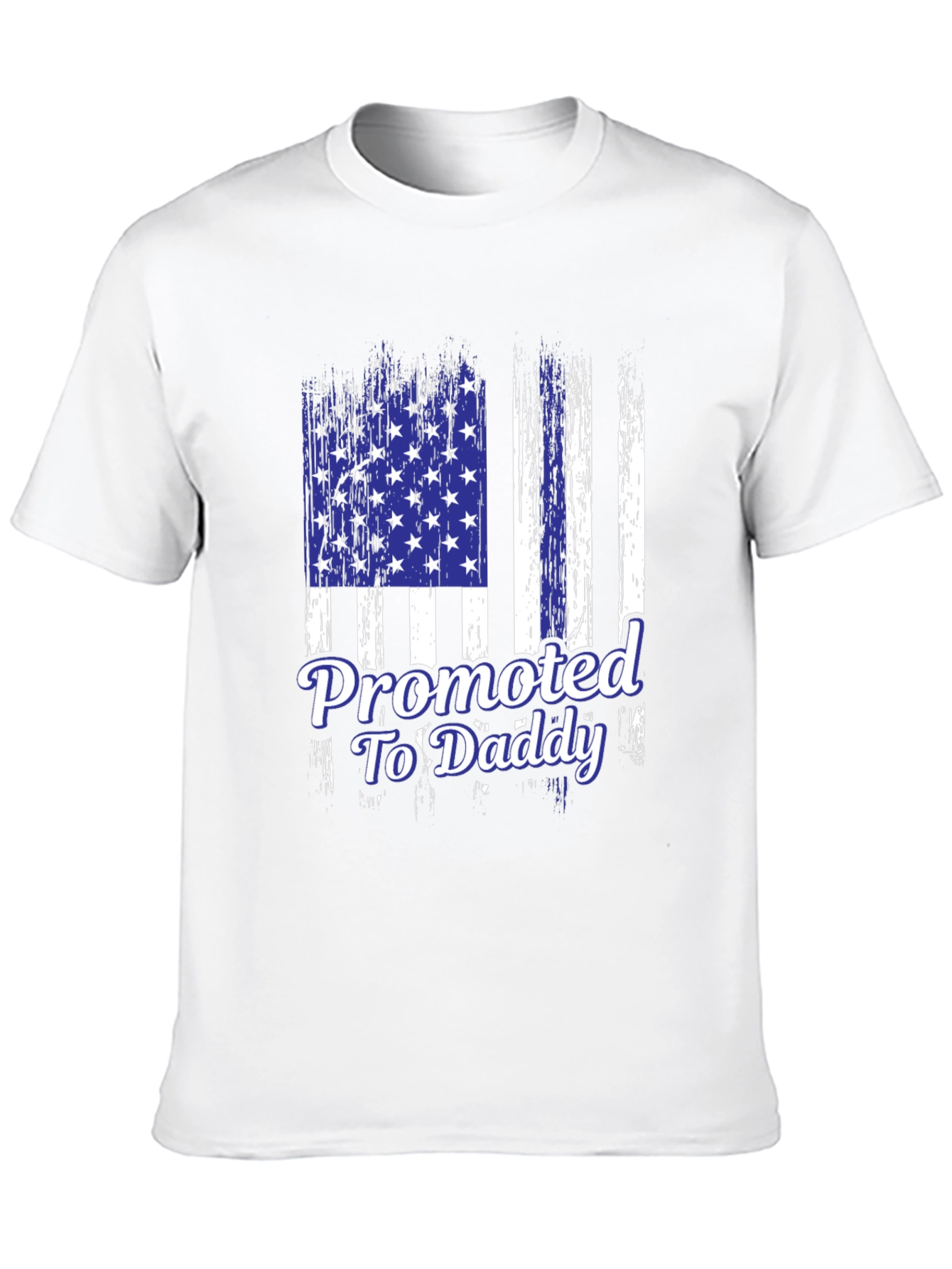 Promoted to Daddy Flag Graphic T-Shirt