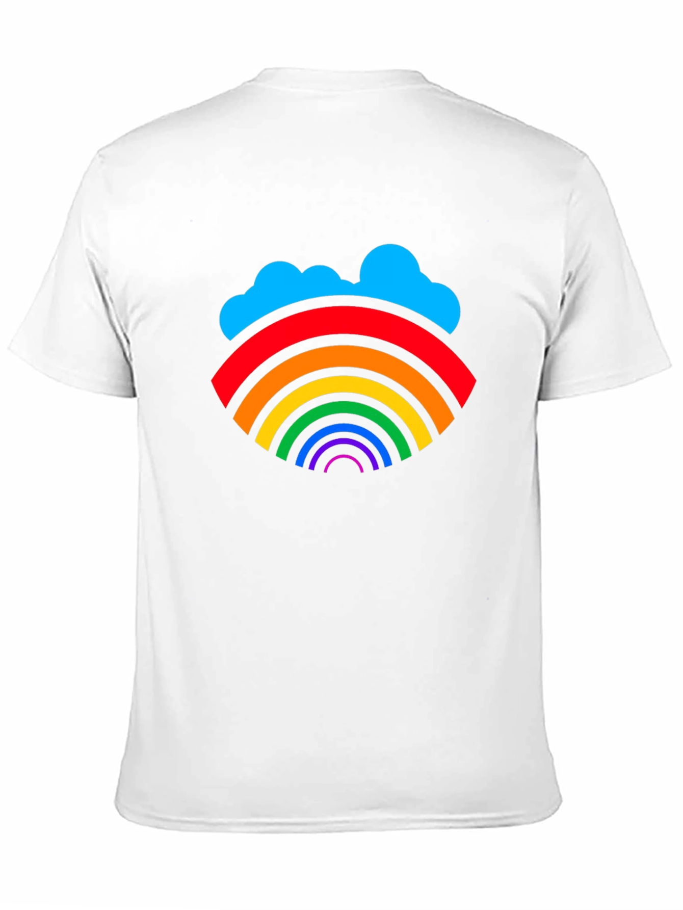 Rainbow Cloud Graphic T-Shirt - Stylish & Unique
