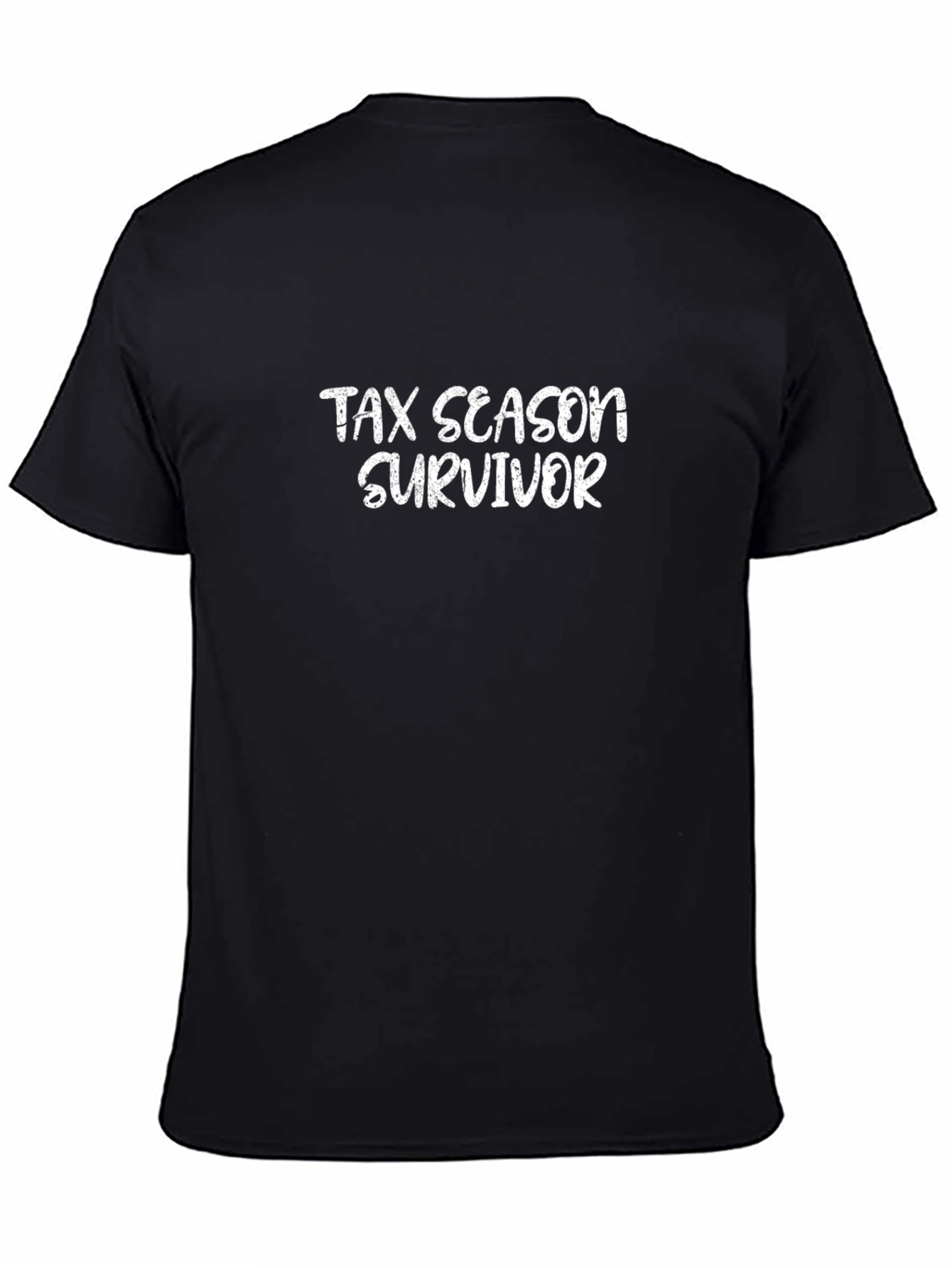 Tax Season Survivor Black T-Shirt