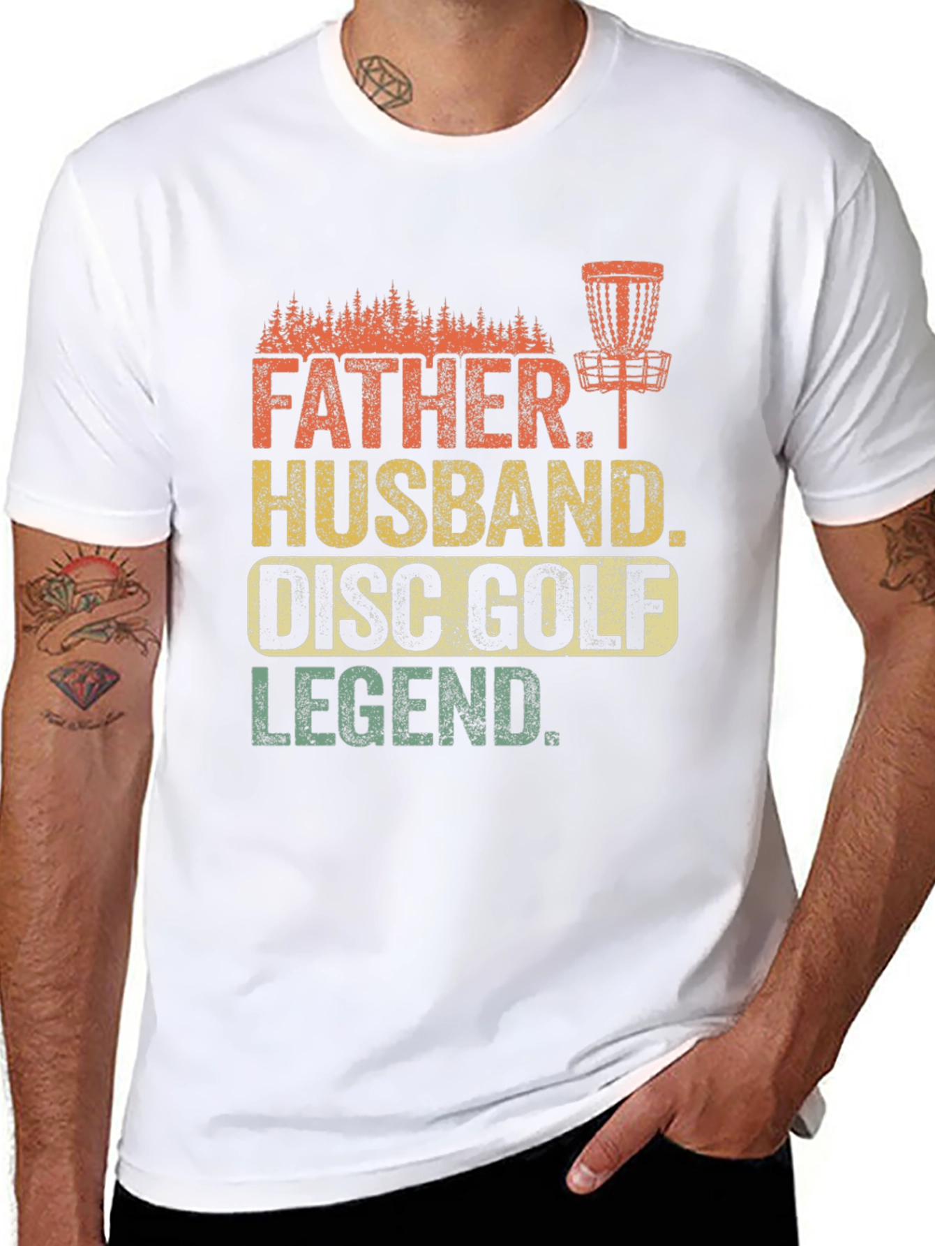 Father Husband Disc Golf Legend T-Shirt