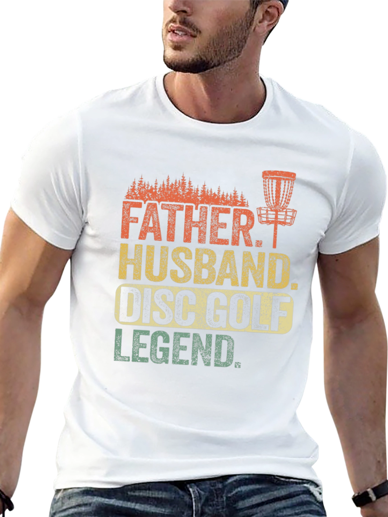 Father Husband Disc Golf Legend T-Shirt