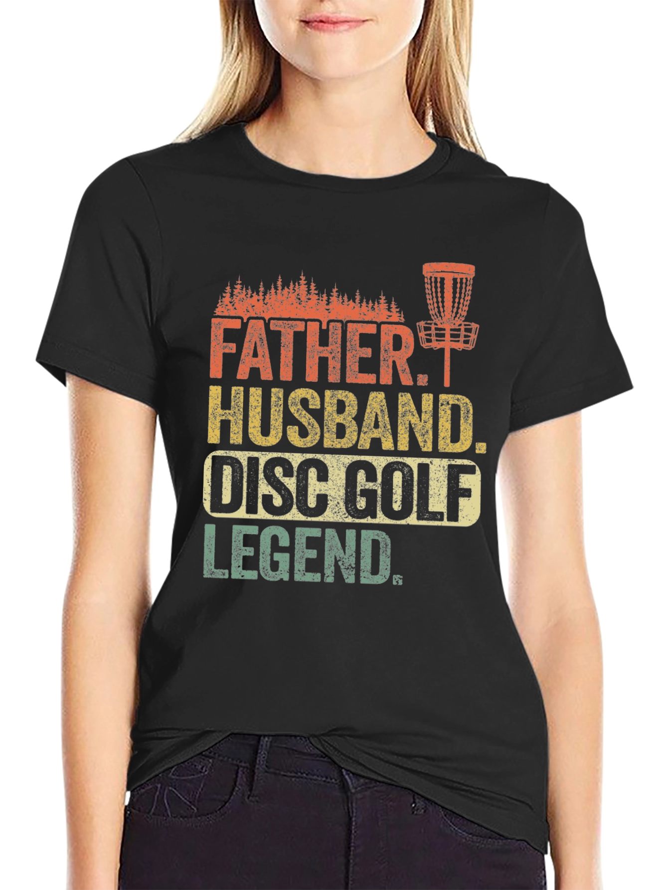 Father Husband Disc Golf Legend T-Shirt