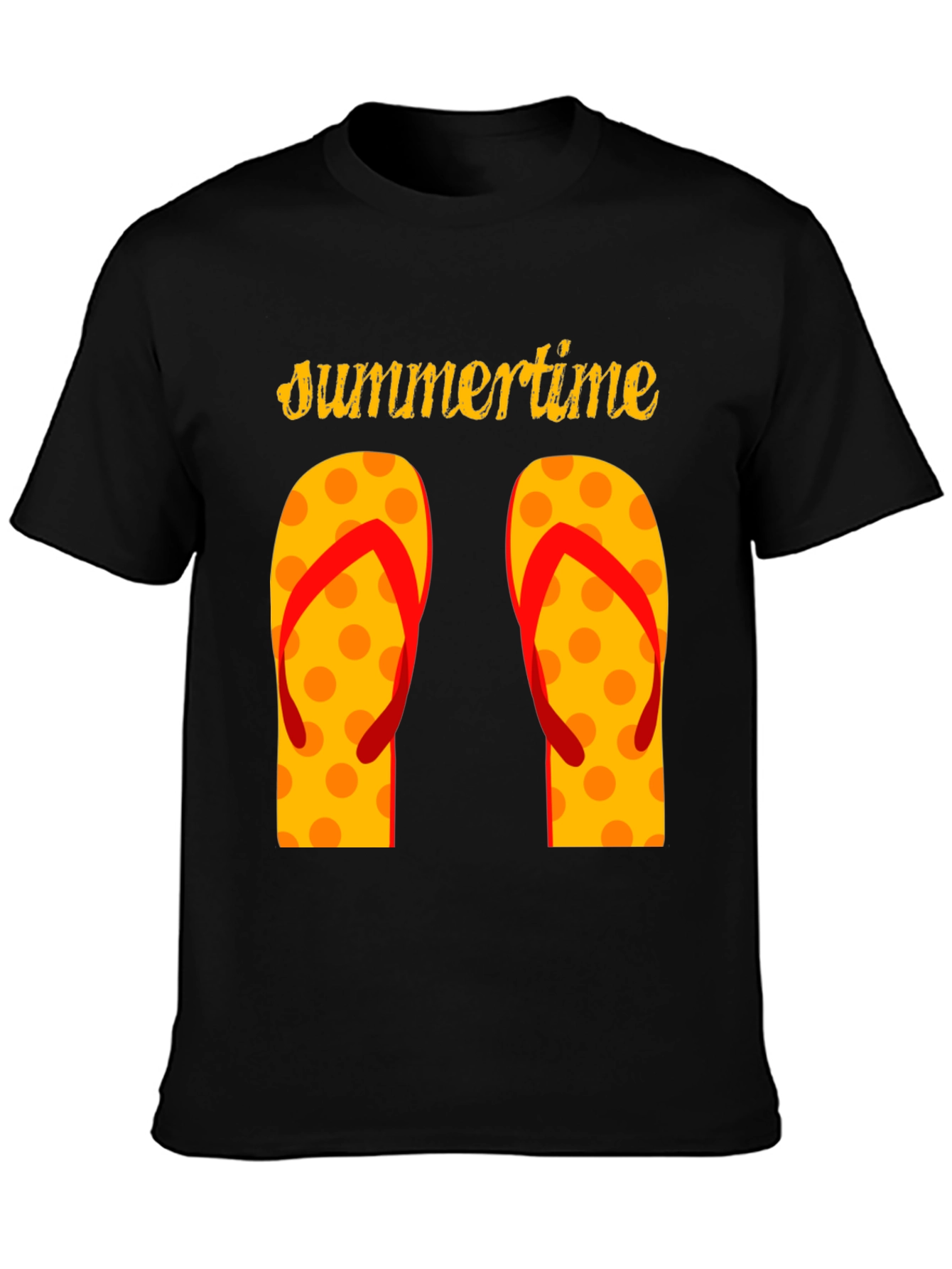 Summertime Flip Flop Graphic T-Shirt