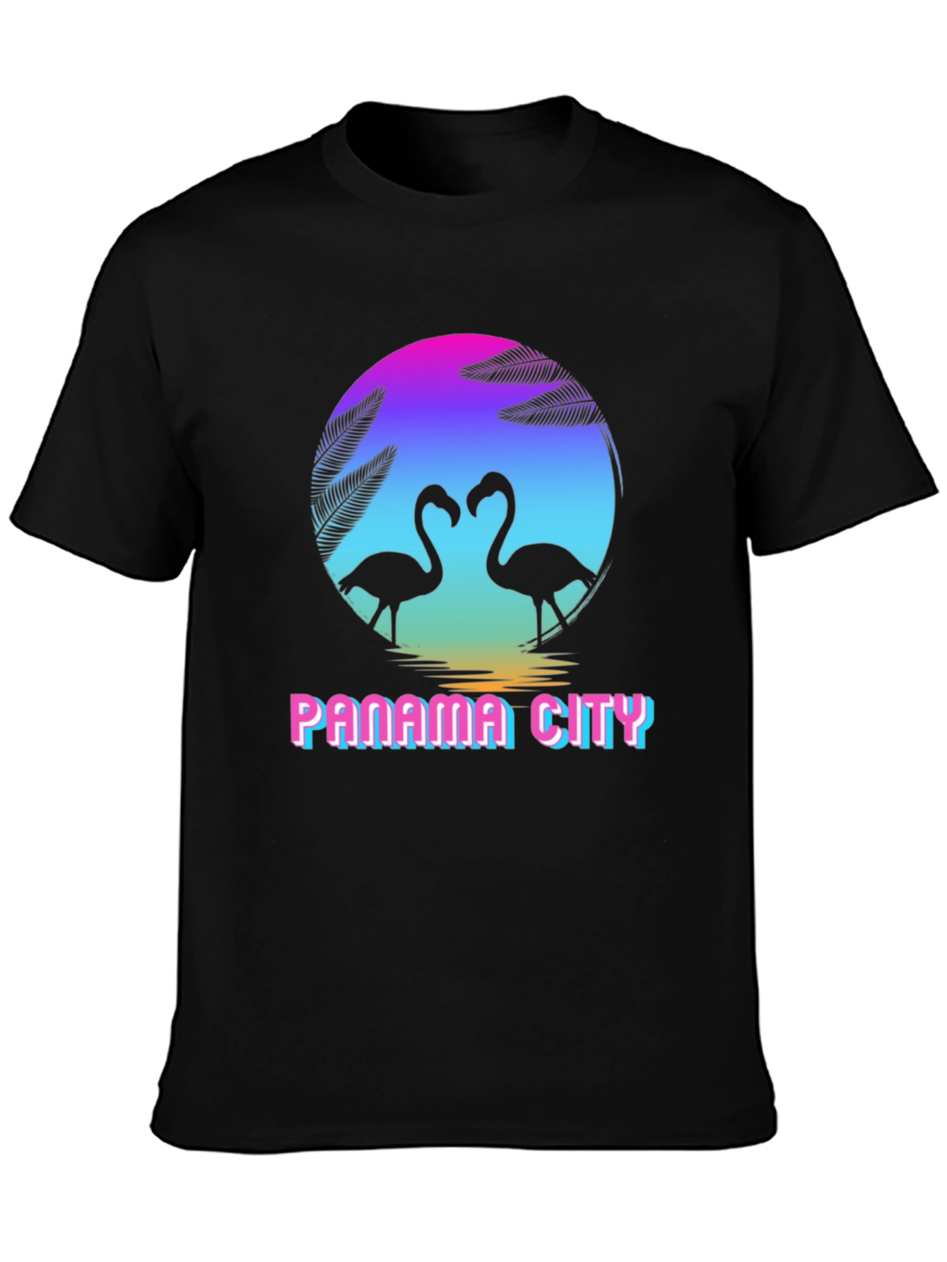 Panama City Retro Flamingo T-Shirt