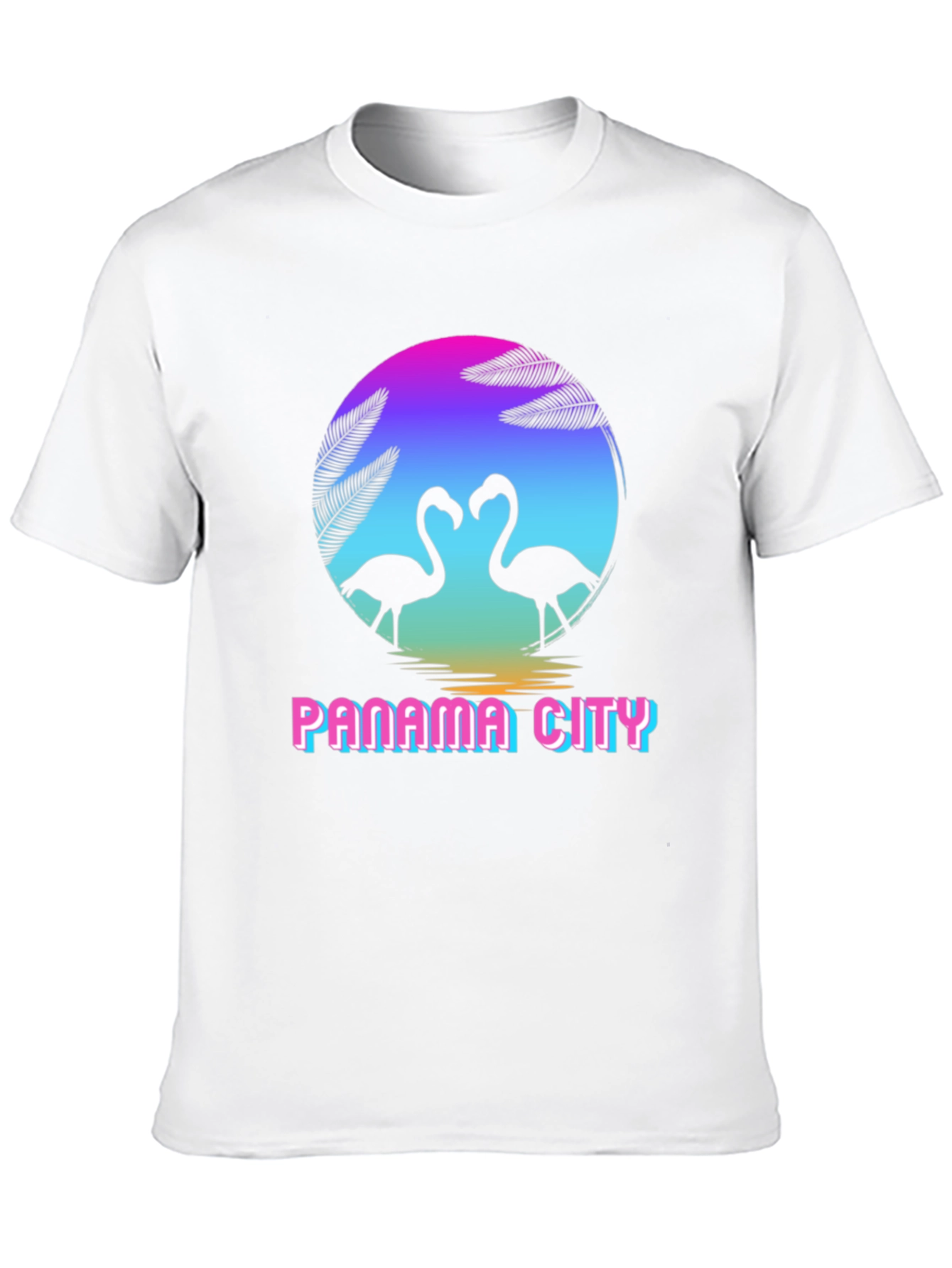 Panama City Retro Flamingo T-Shirt