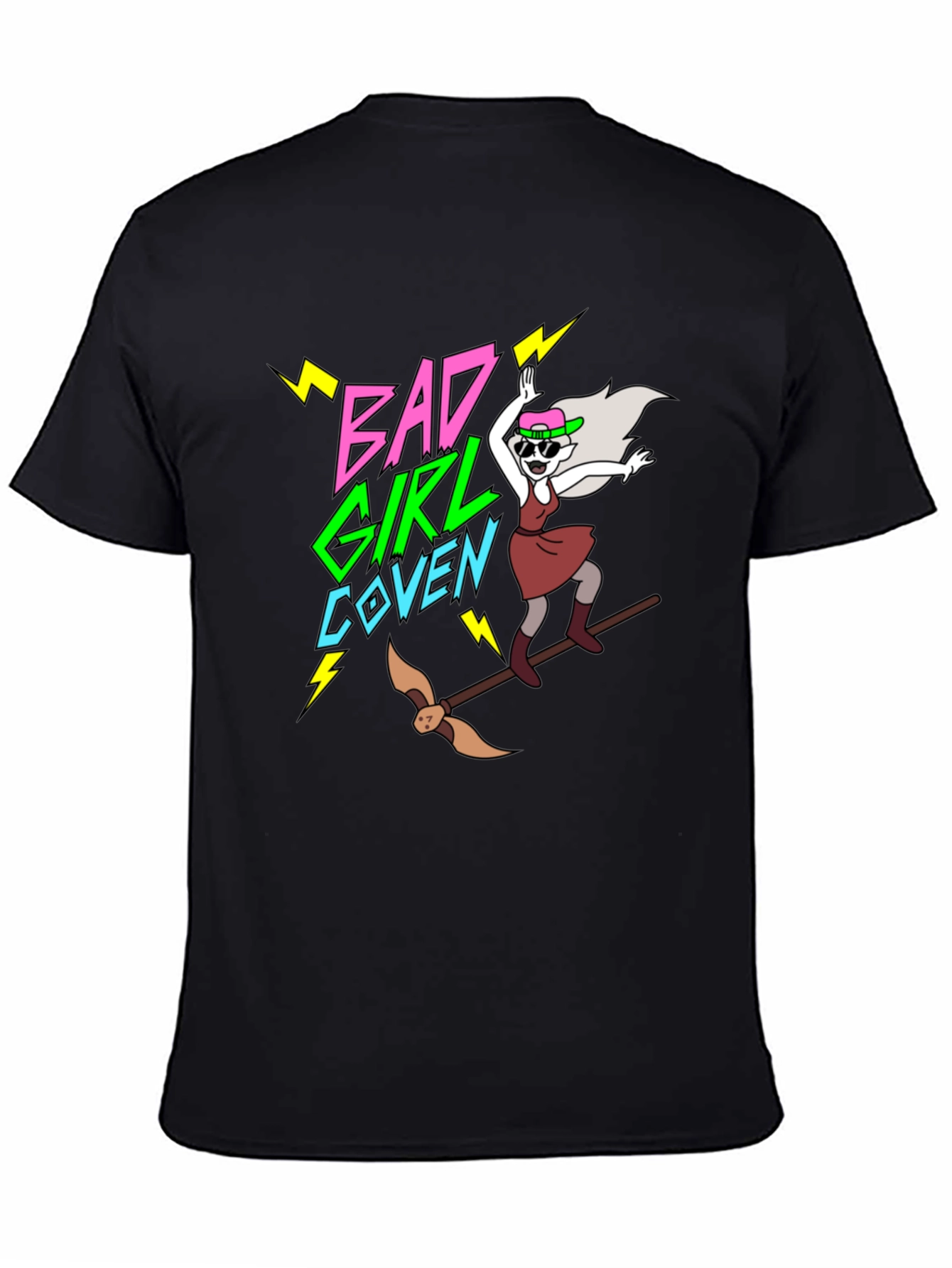 Bad Girl Coven Graphic T-Shirt - Unique Cartoon Design