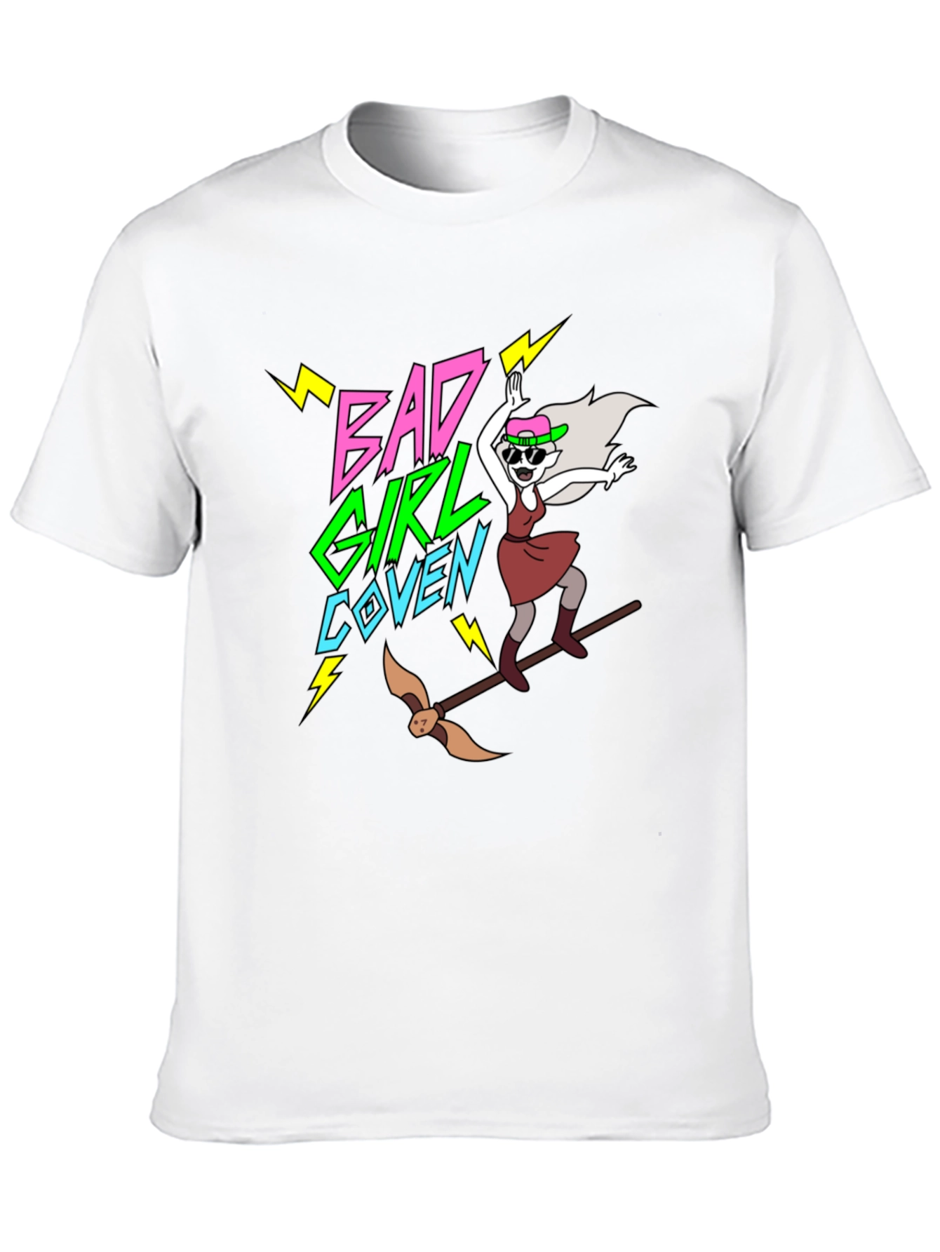 Bad Girl Coven Graphic T-Shirt - Unique Cartoon Design