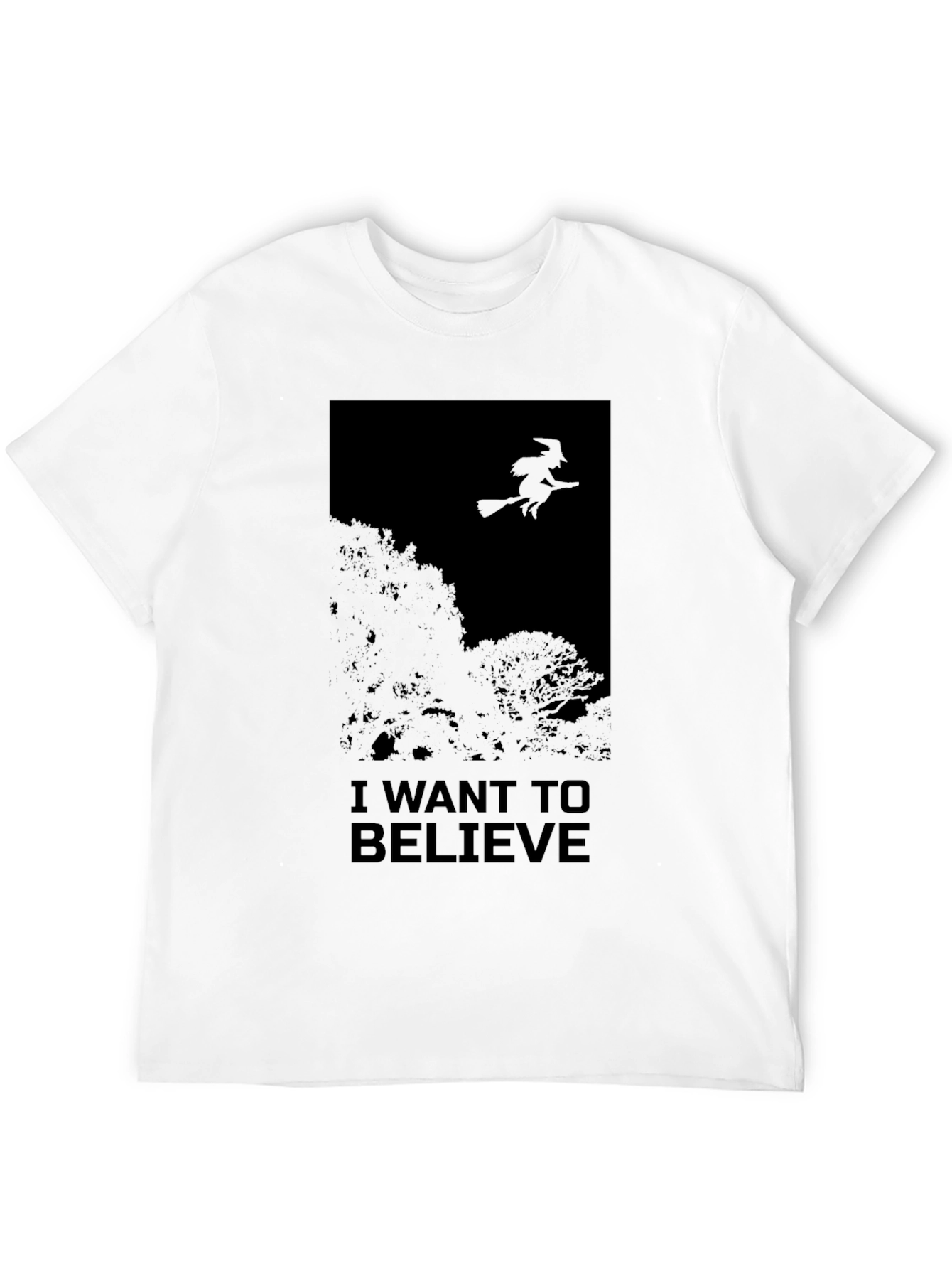 I Want to Believe Witch Graphic T-Shirt