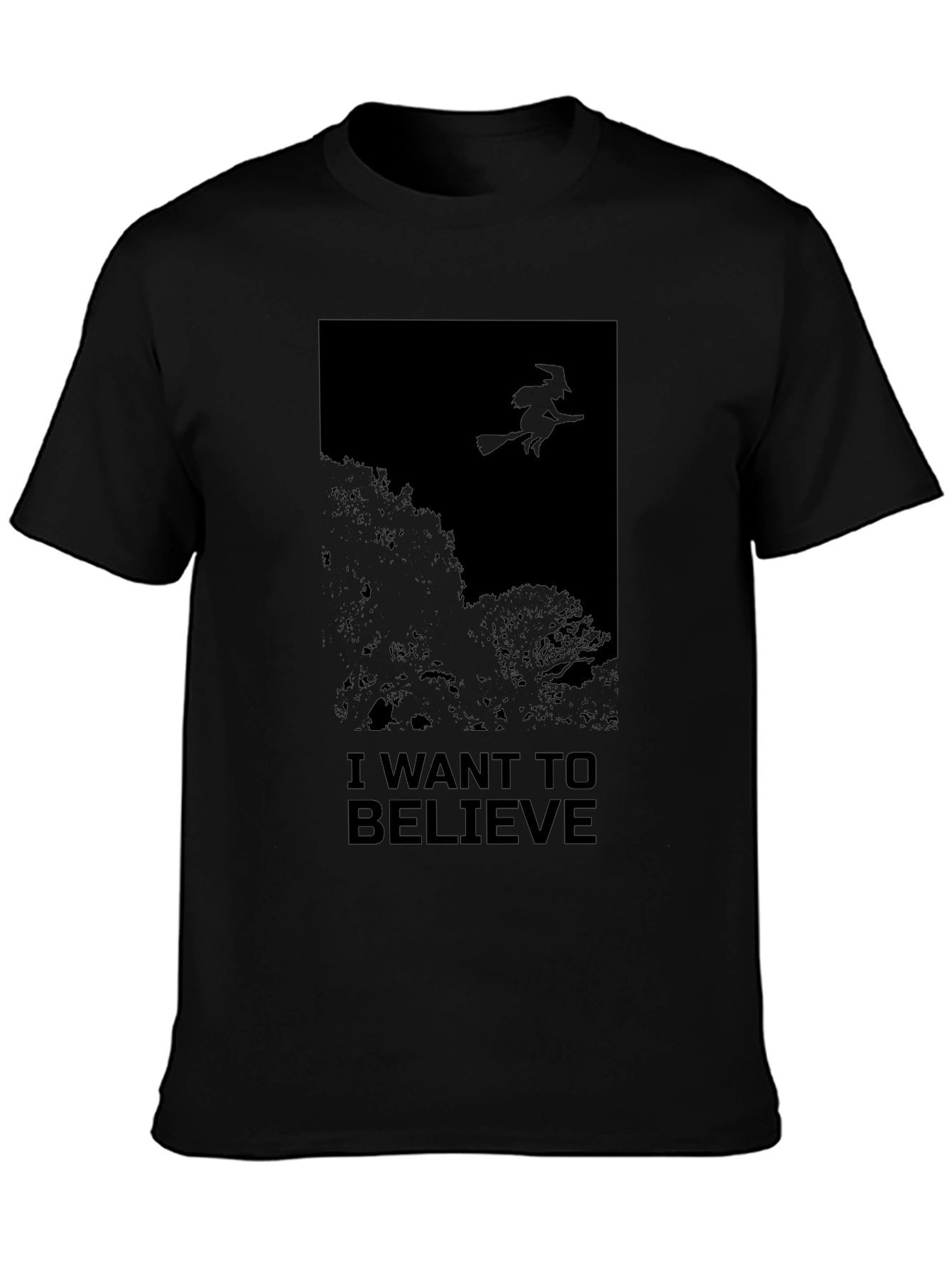 I Want to Believe Witch Graphic T-Shirt