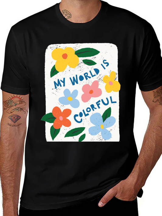 Colorful World Graphic Tee - Comfort & Style