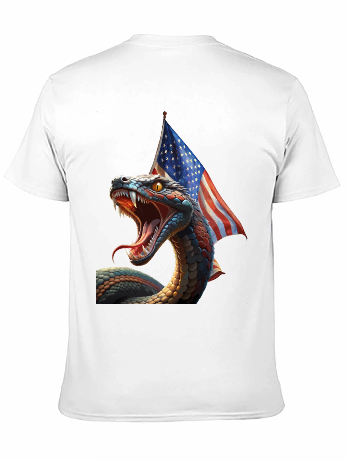 Patriotic Snake Graphic T-Shirt