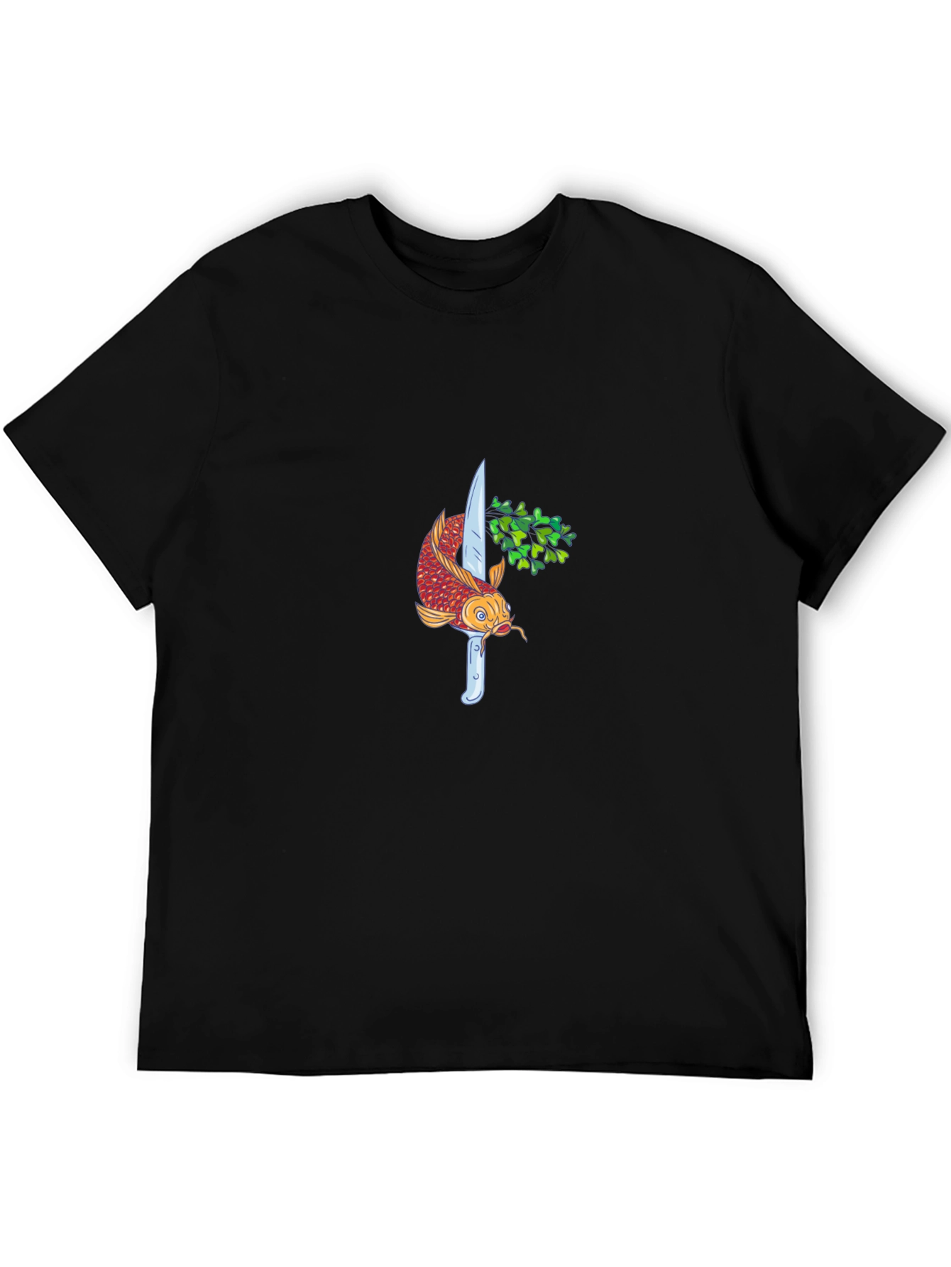 Koi Fish and Knife Graphic Tee