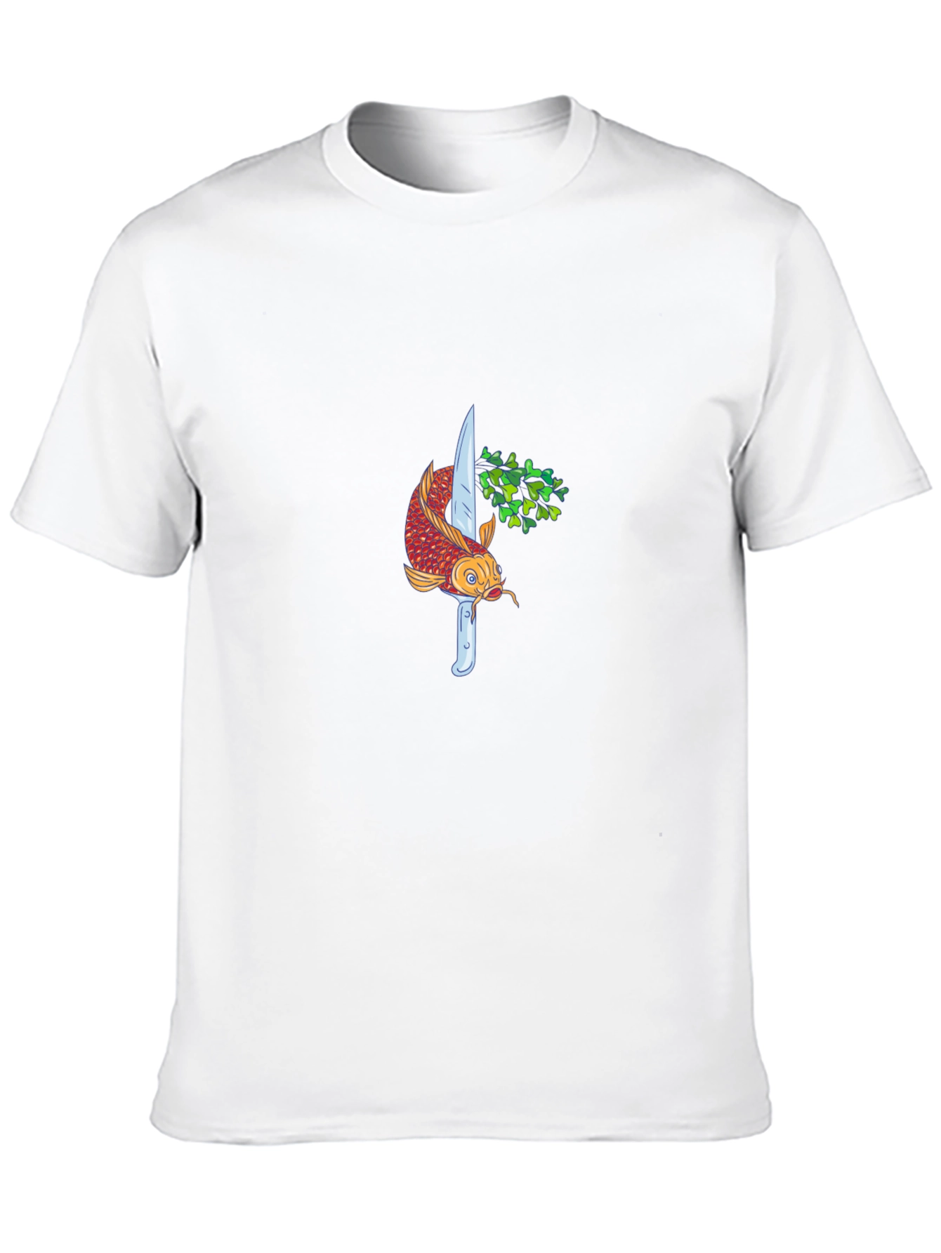 Koi Fish and Knife Graphic Tee