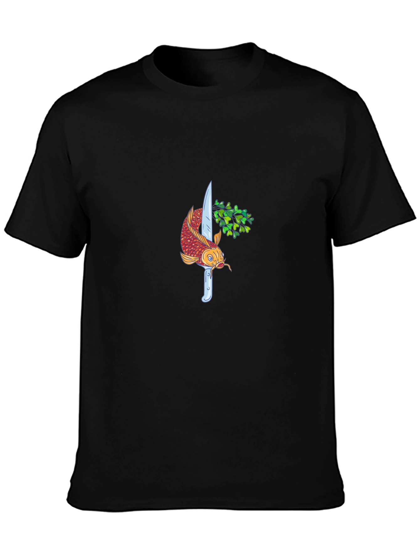 Koi Fish and Knife Graphic Tee