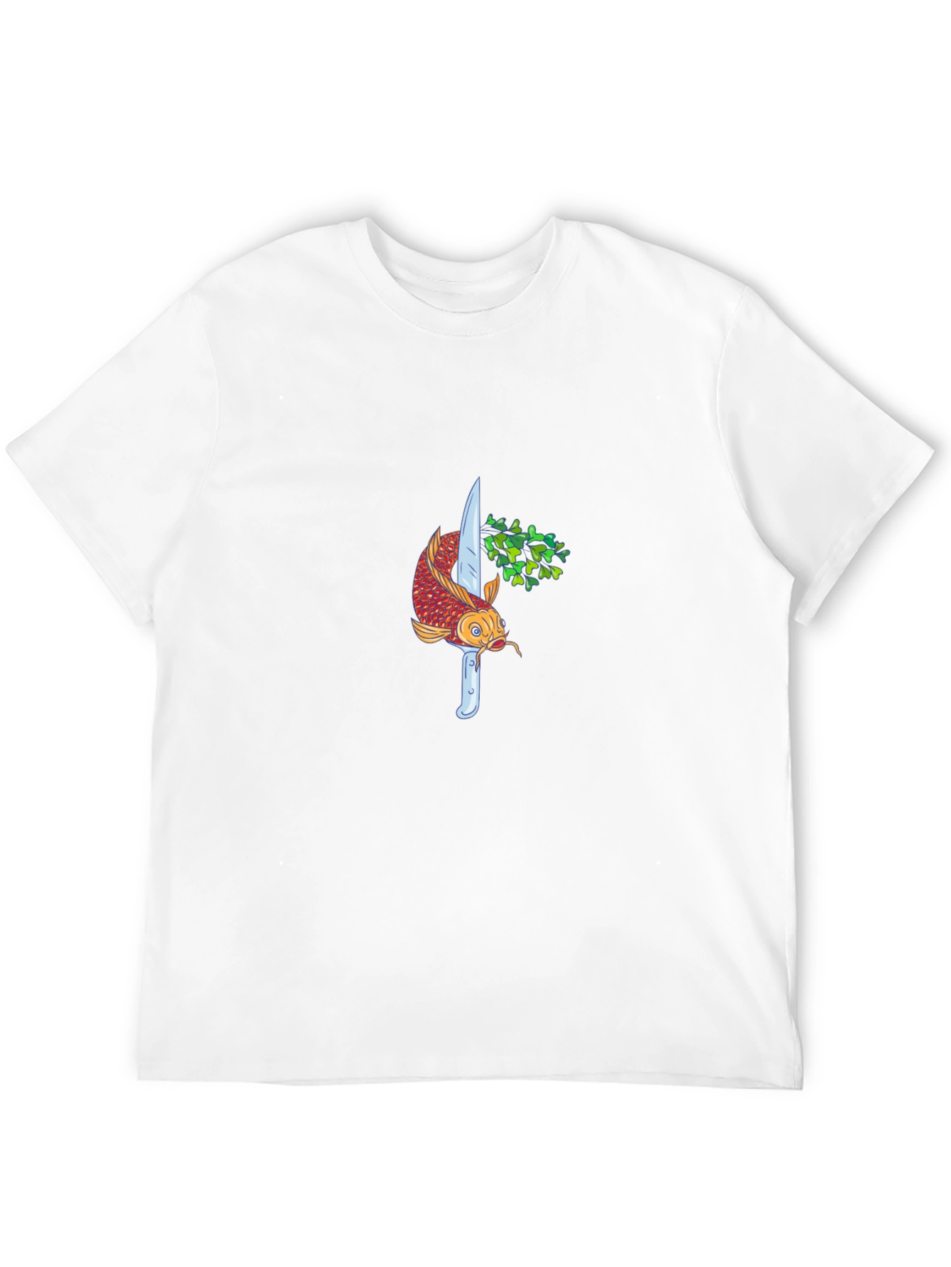 Koi Fish and Knife Graphic Tee