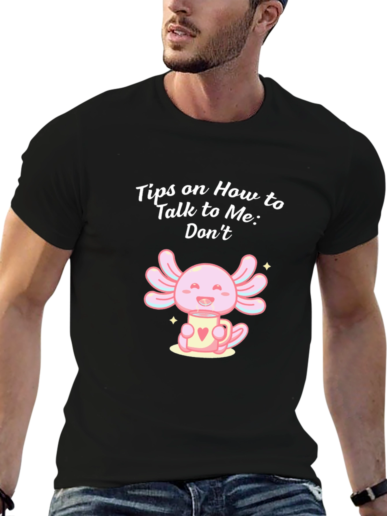 Axolotl Tea T-Shirt - Introvert Humor Tee