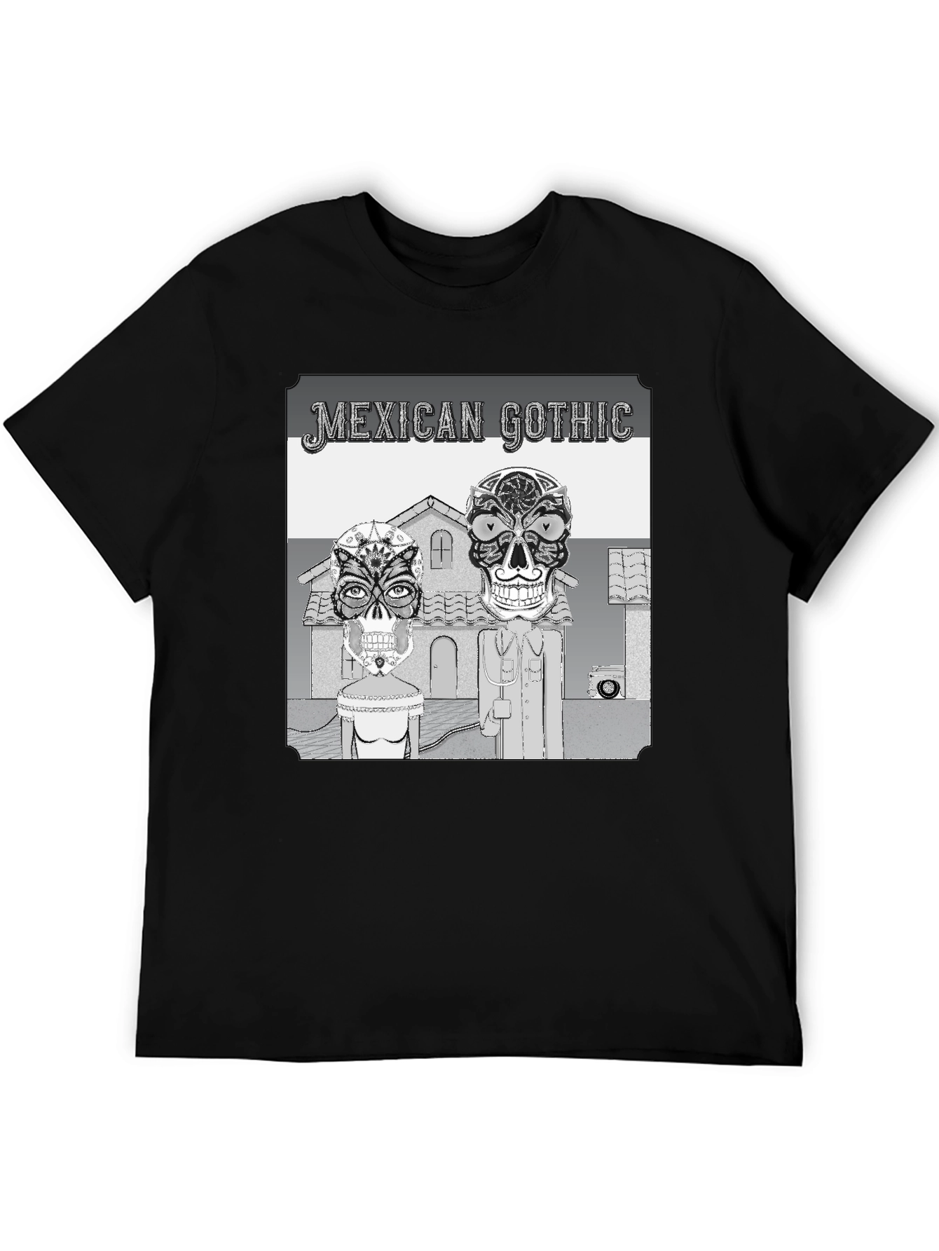 Mexican Gothic Graphic Tee - Skull Art
