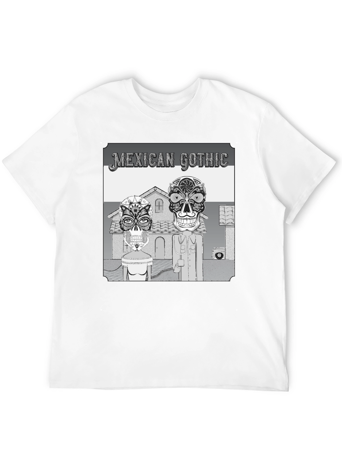 Mexican Gothic Graphic Tee - Skull Art