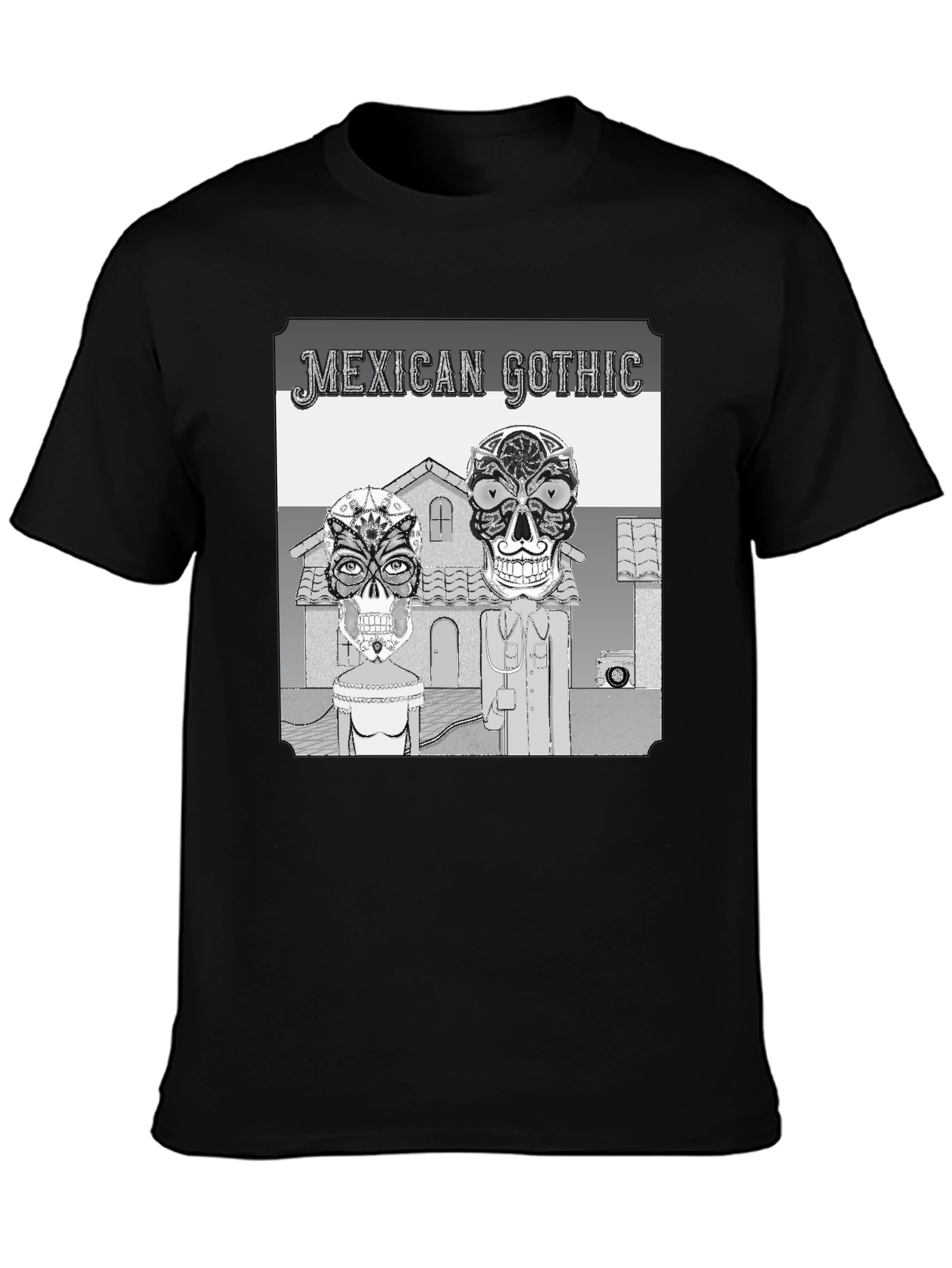 Mexican Gothic Graphic Tee - Skull Art