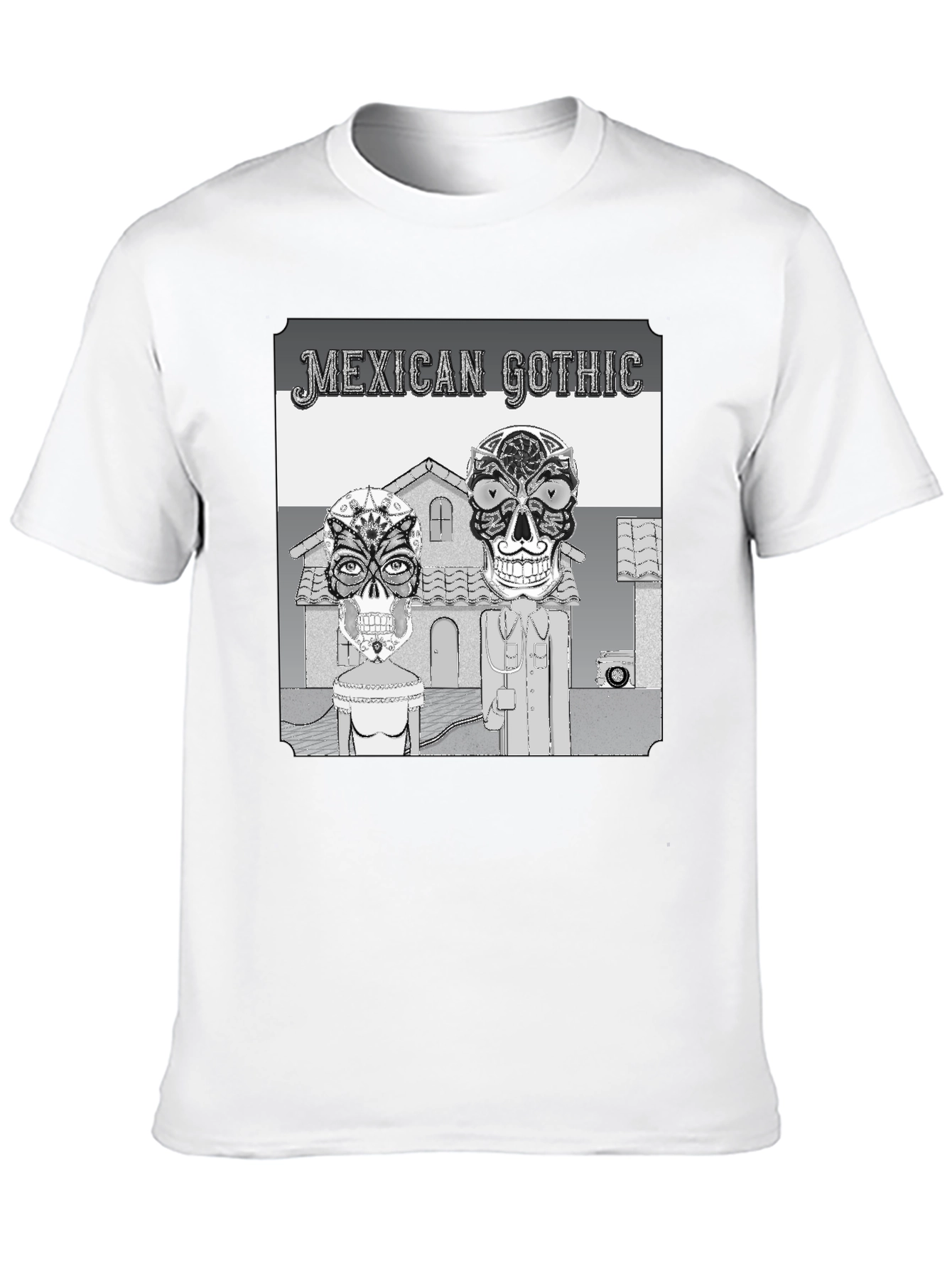 Mexican Gothic Graphic Tee - Skull Art