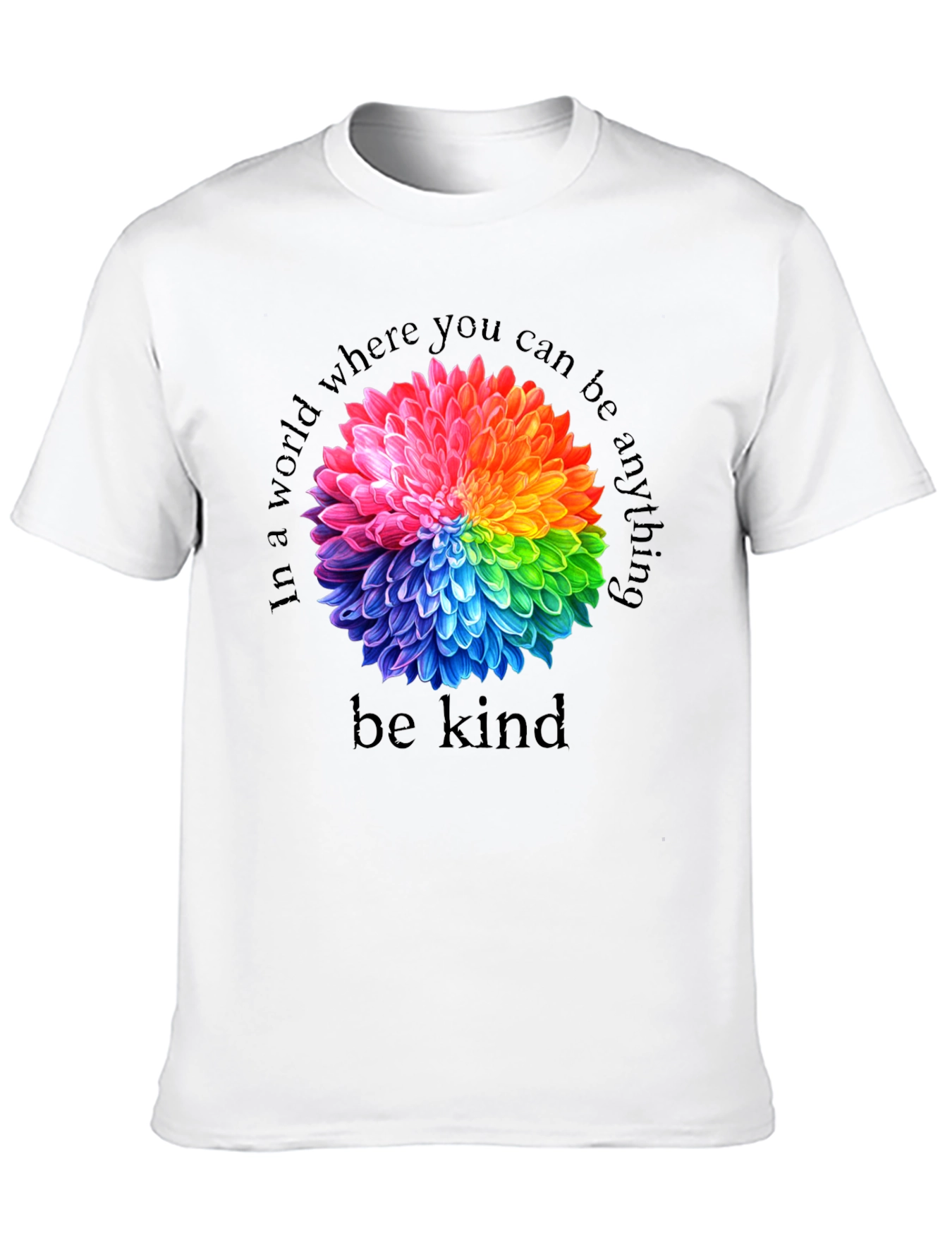 Rainbow Floral Kindness T-Shirt