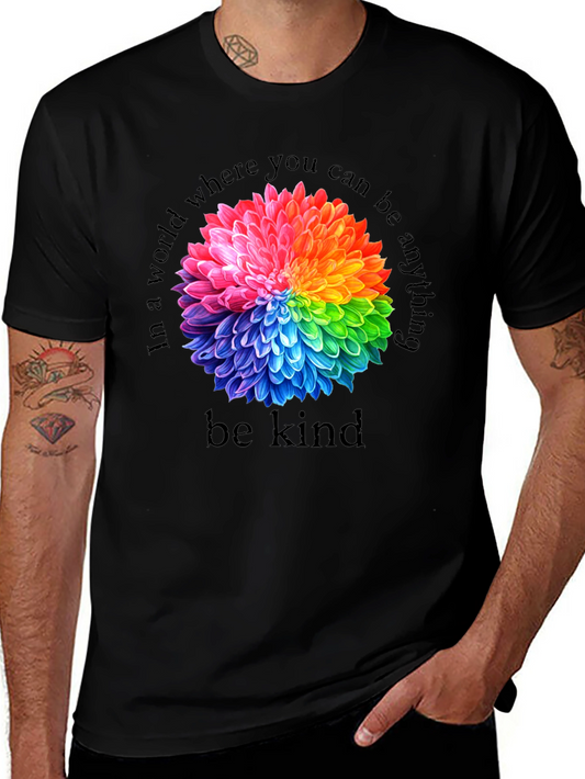 Rainbow Floral Kindness T-Shirt