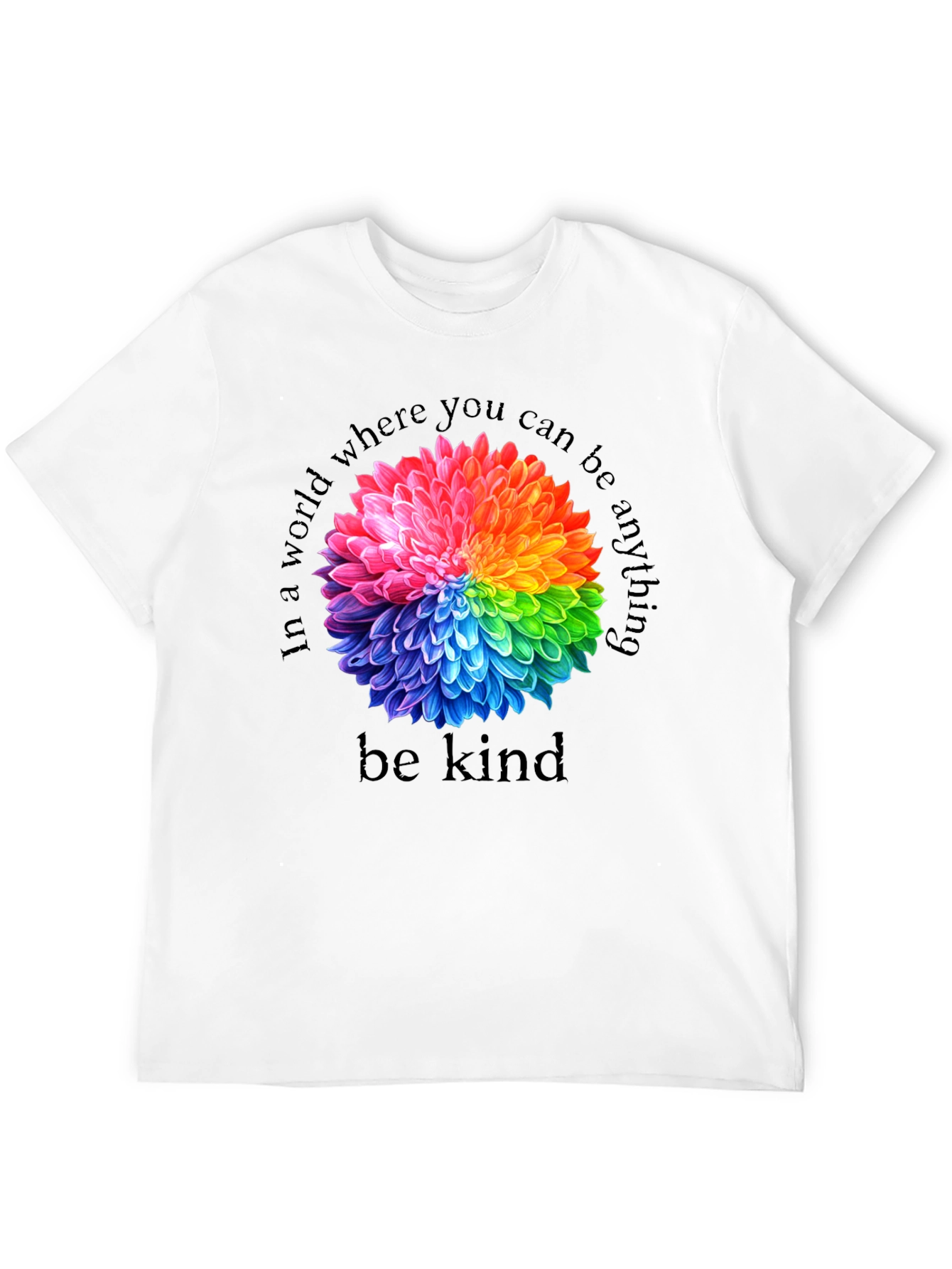 Rainbow Floral Kindness T-Shirt