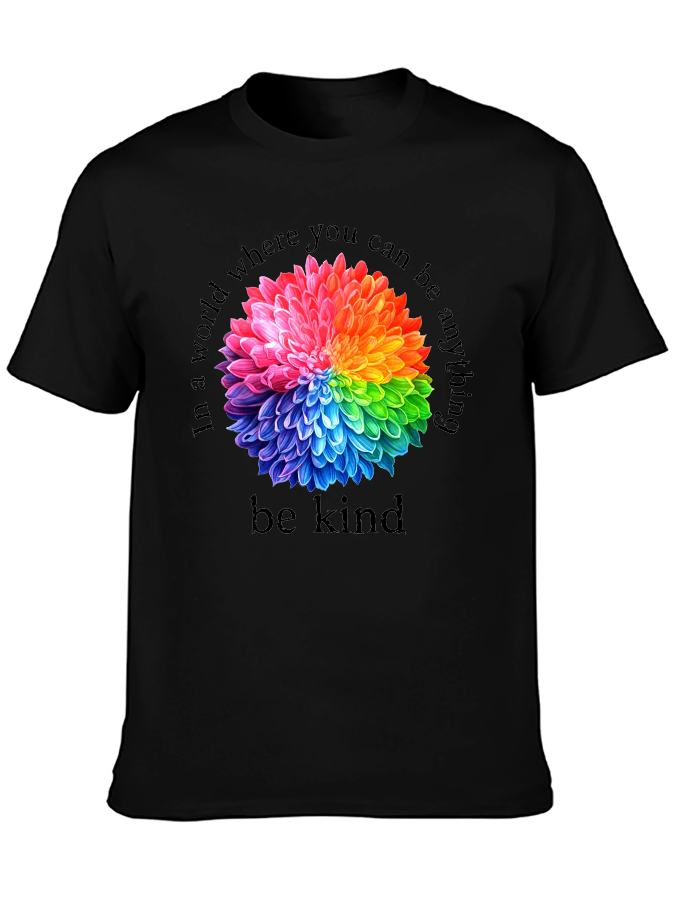 Rainbow Floral Kindness T-Shirt