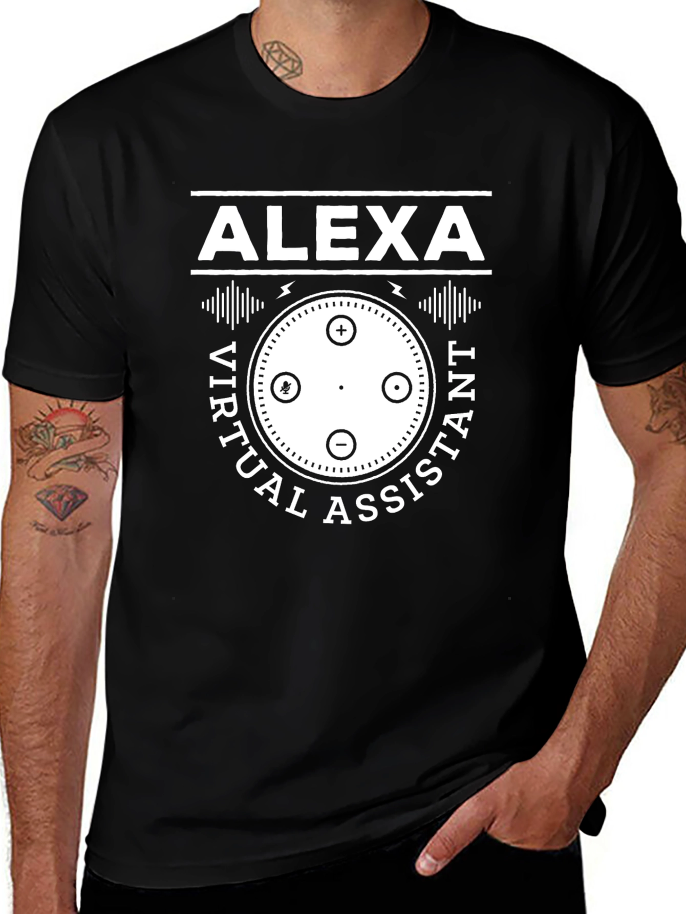 Alexa Virtual Assistant Graphic T-Shirt