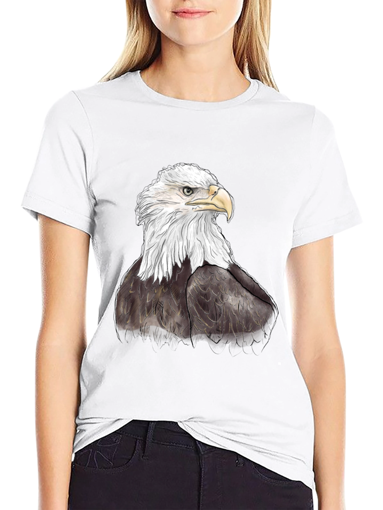 Bald Eagle Graphic Tee - Patriotic Style