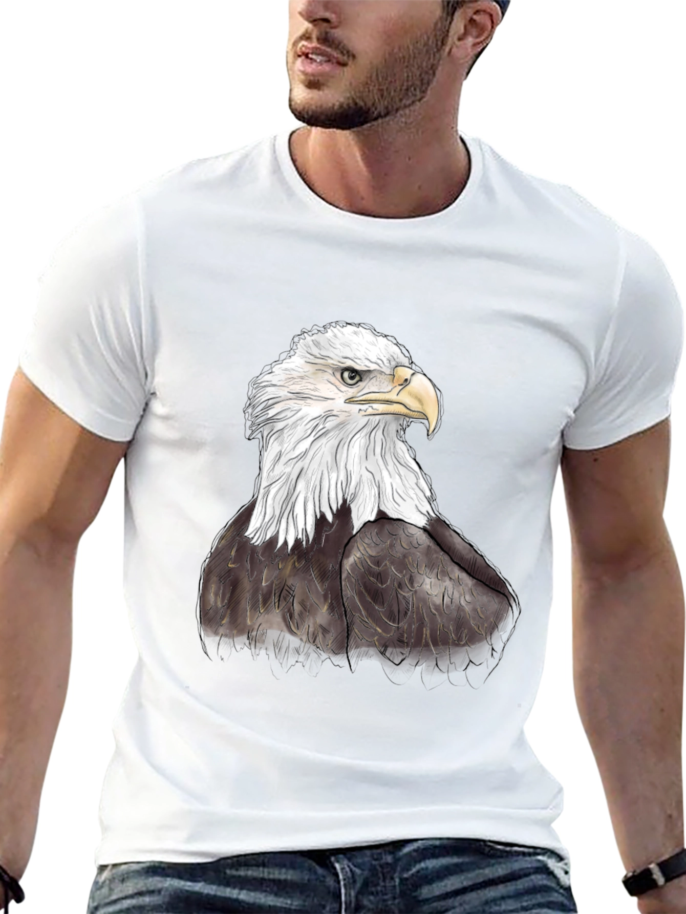 Bald Eagle Graphic Tee - Patriotic Style