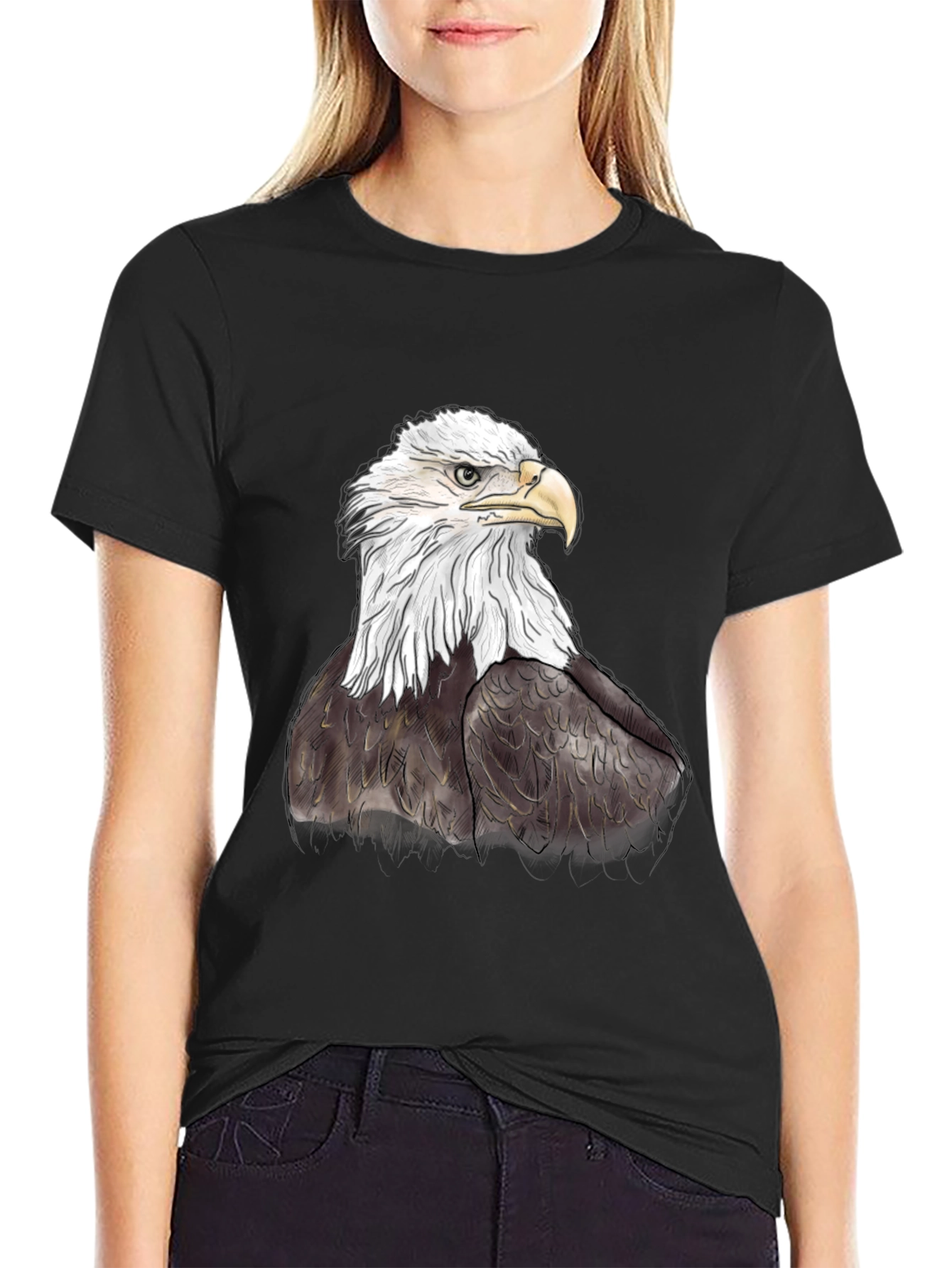 Bald Eagle Graphic Tee - Patriotic Style