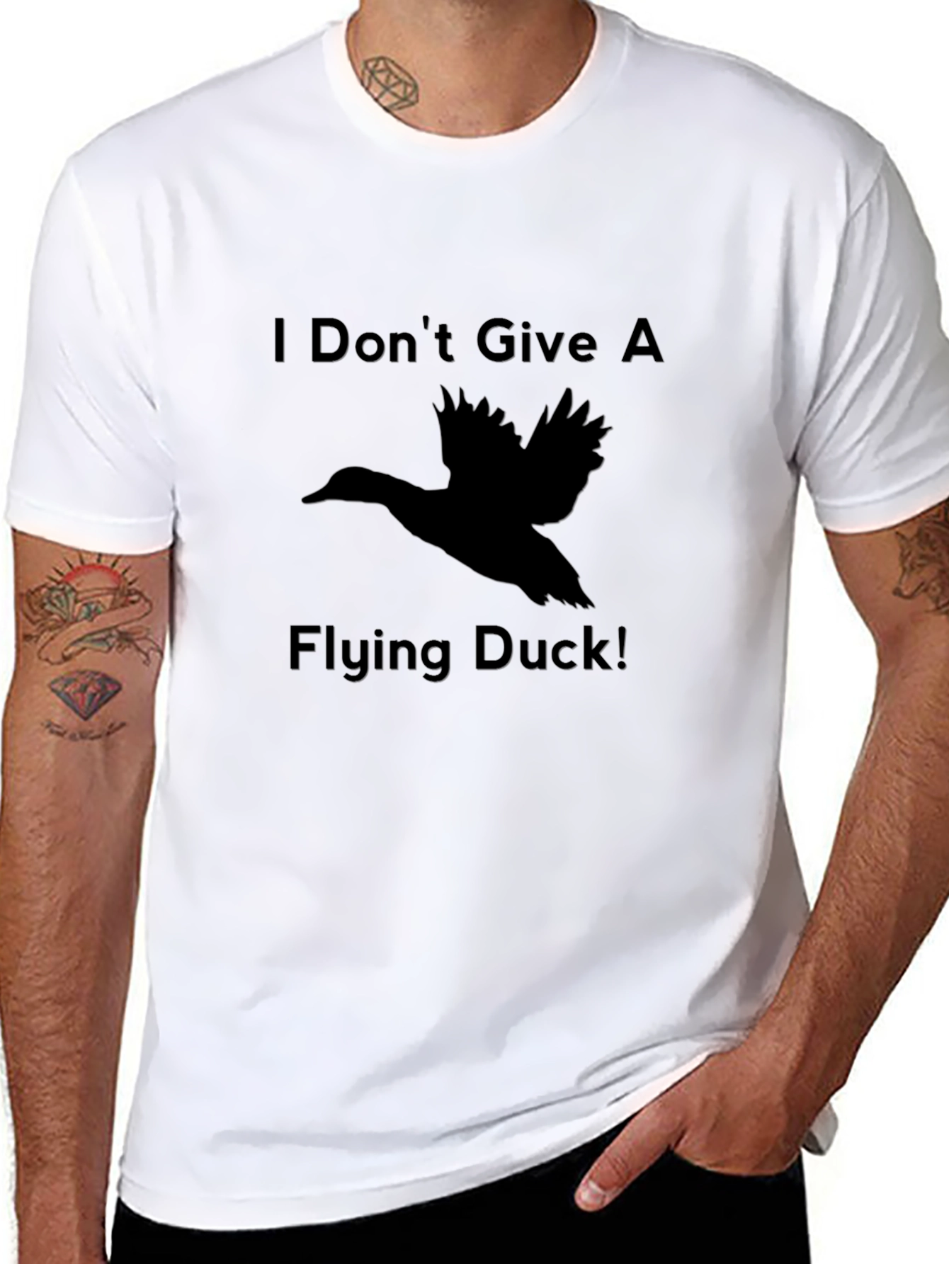 I Dont Give A Flying Duck Graphic Tee