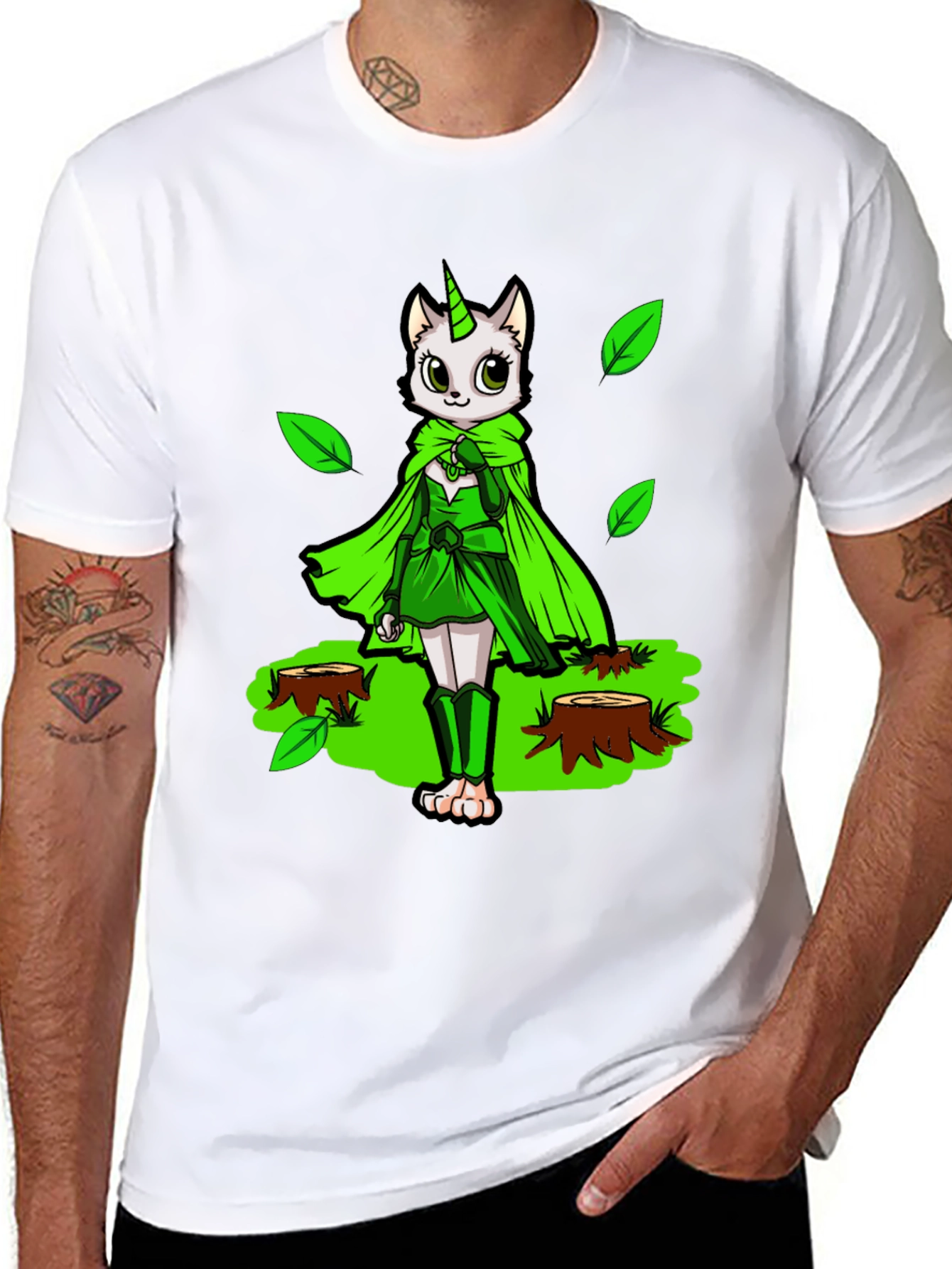 Unicat Forest Guardian Black T-Shirt