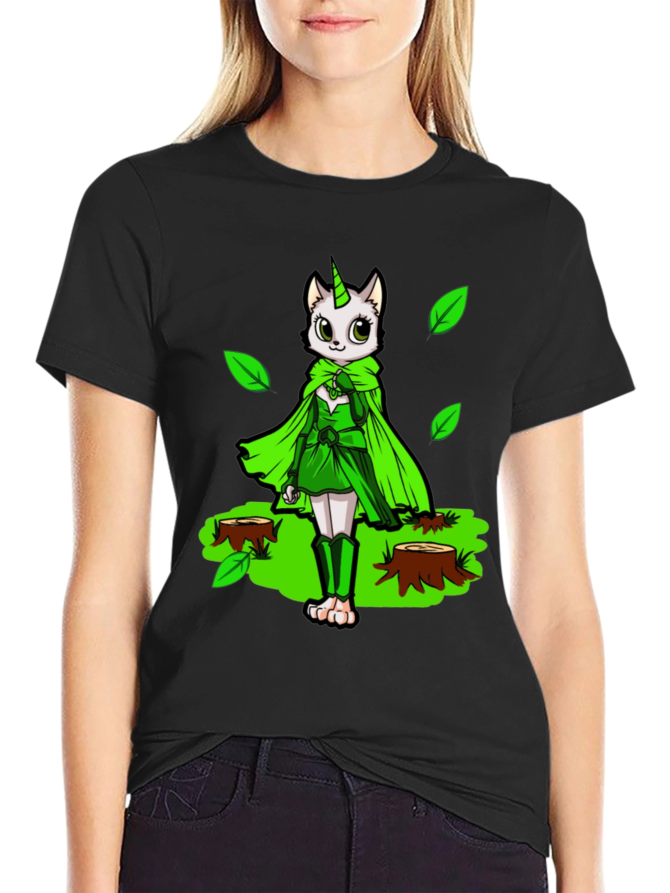 Unicat Forest Guardian Black T-Shirt