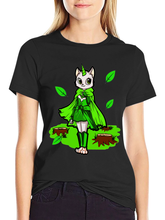 Unicat Forest Guardian Black T-Shirt