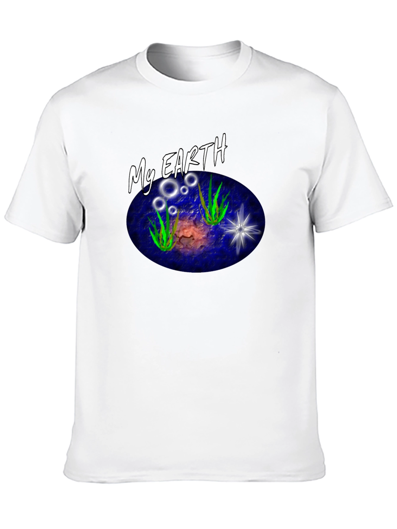 My Earth Graphic T-Shirt - Black Cotton Tee