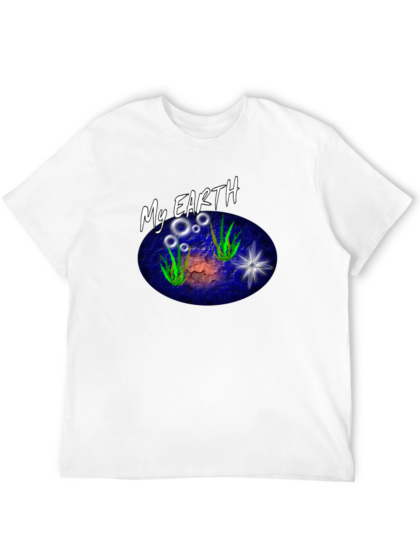 My Earth Graphic T-Shirt - Black Cotton Tee