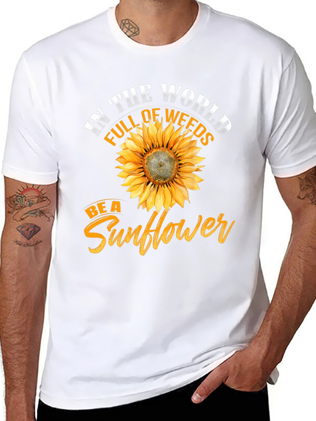 Be a Sunflower T-Shirt - Inspirational Graphic Tee