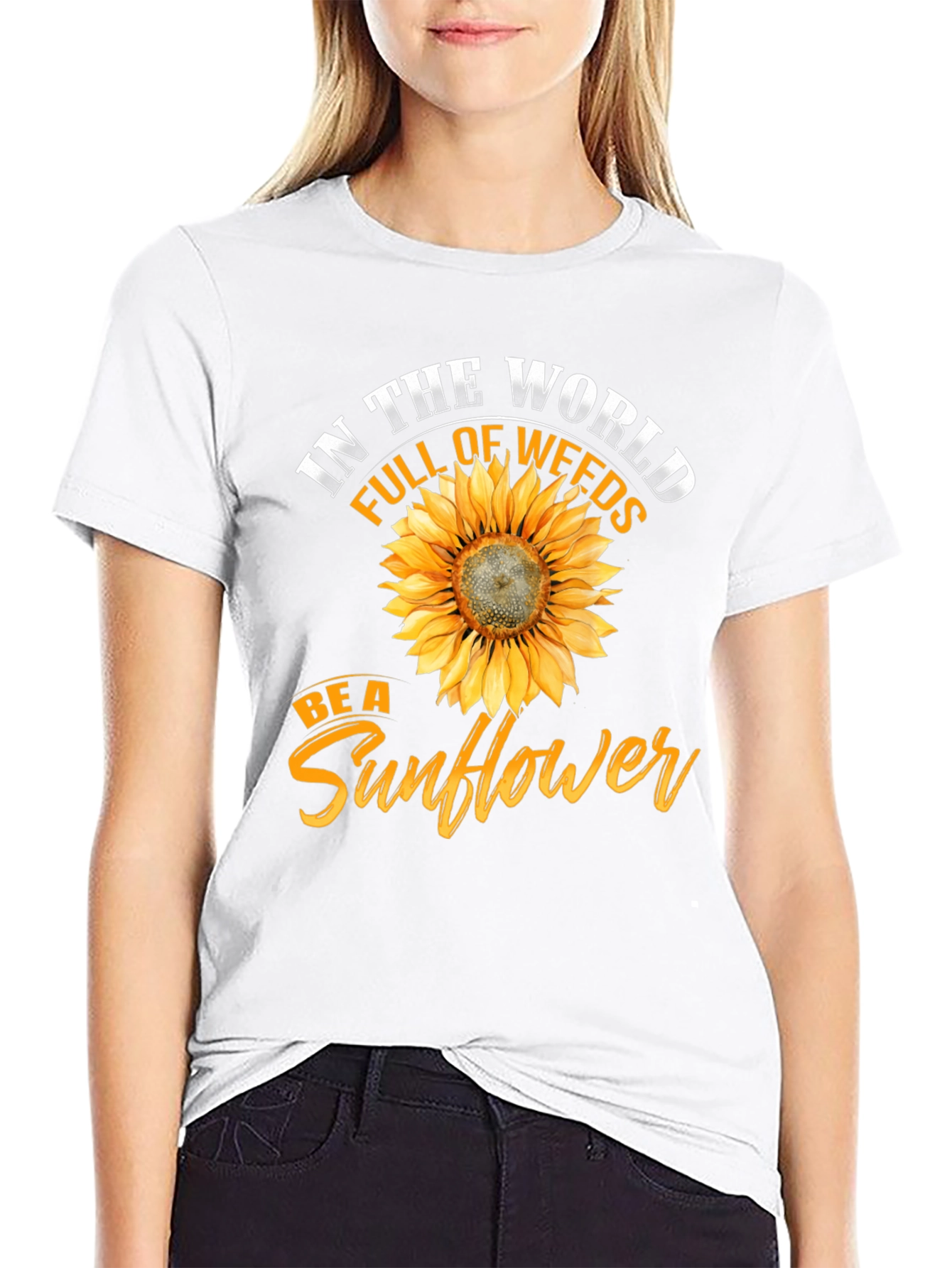 Be a Sunflower T-Shirt - Inspirational Graphic Tee