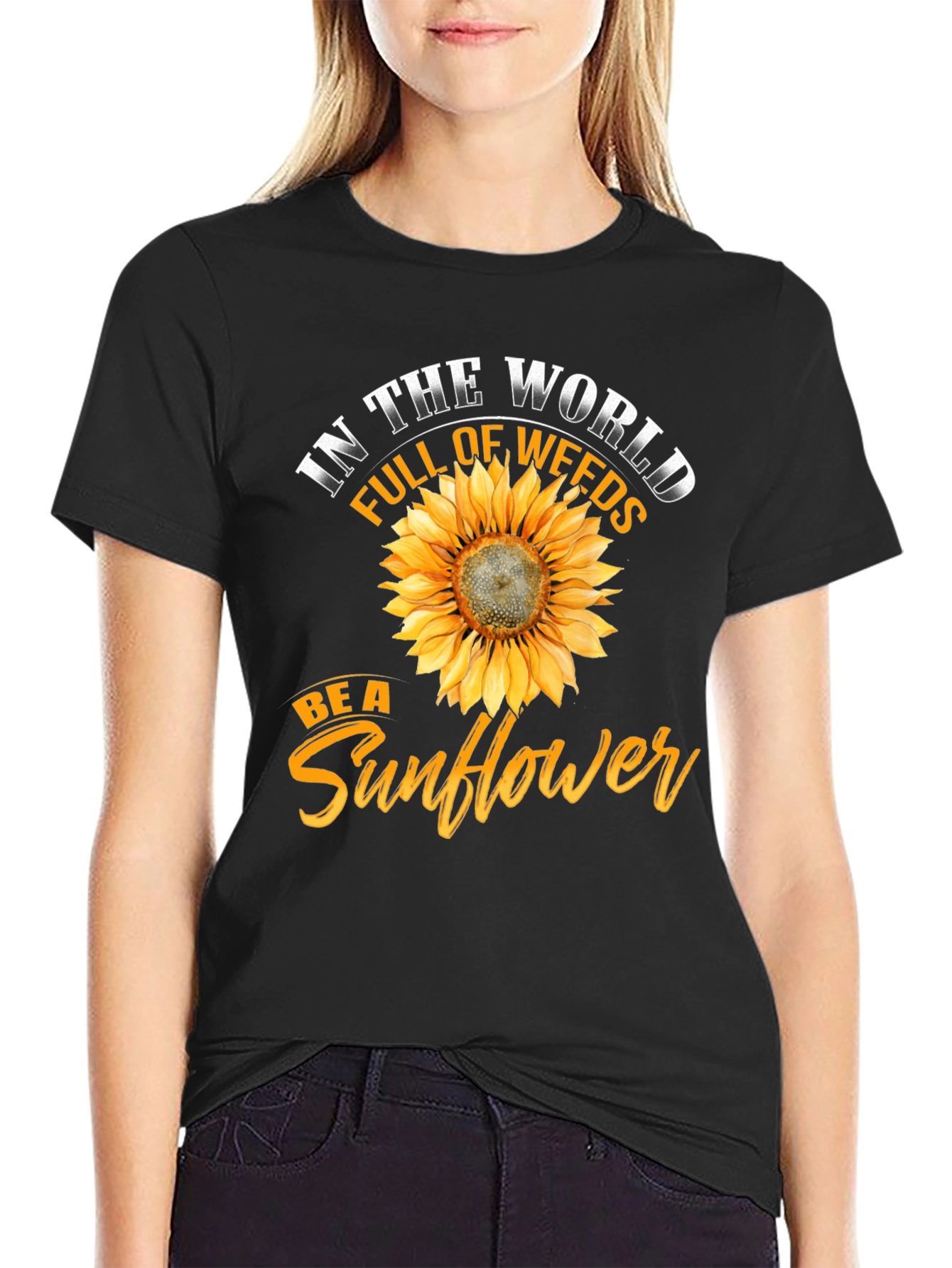 Be a Sunflower T-Shirt - Inspirational Graphic Tee