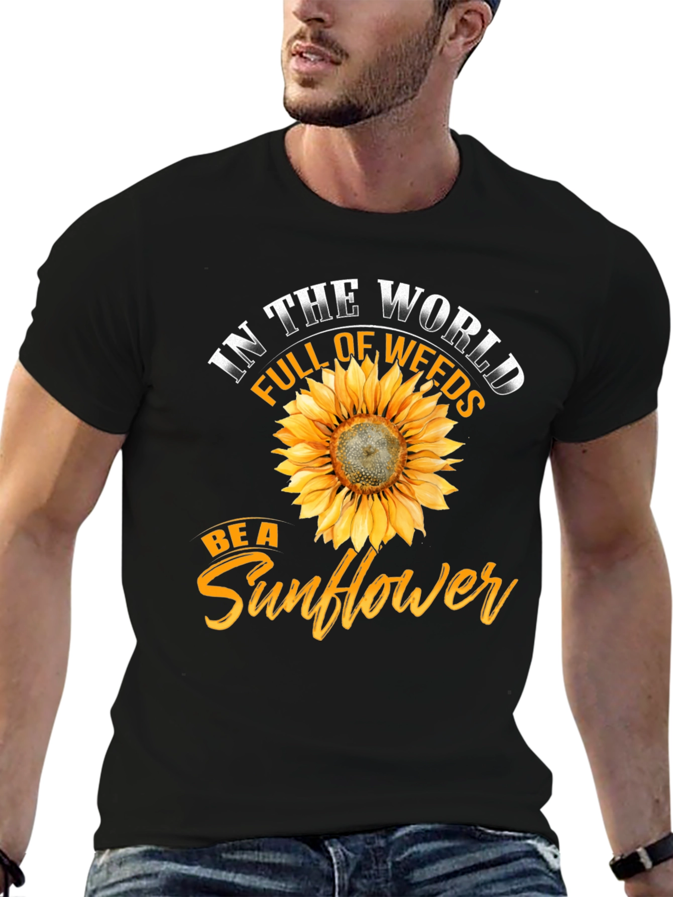 Be a Sunflower T-Shirt - Inspirational Graphic Tee